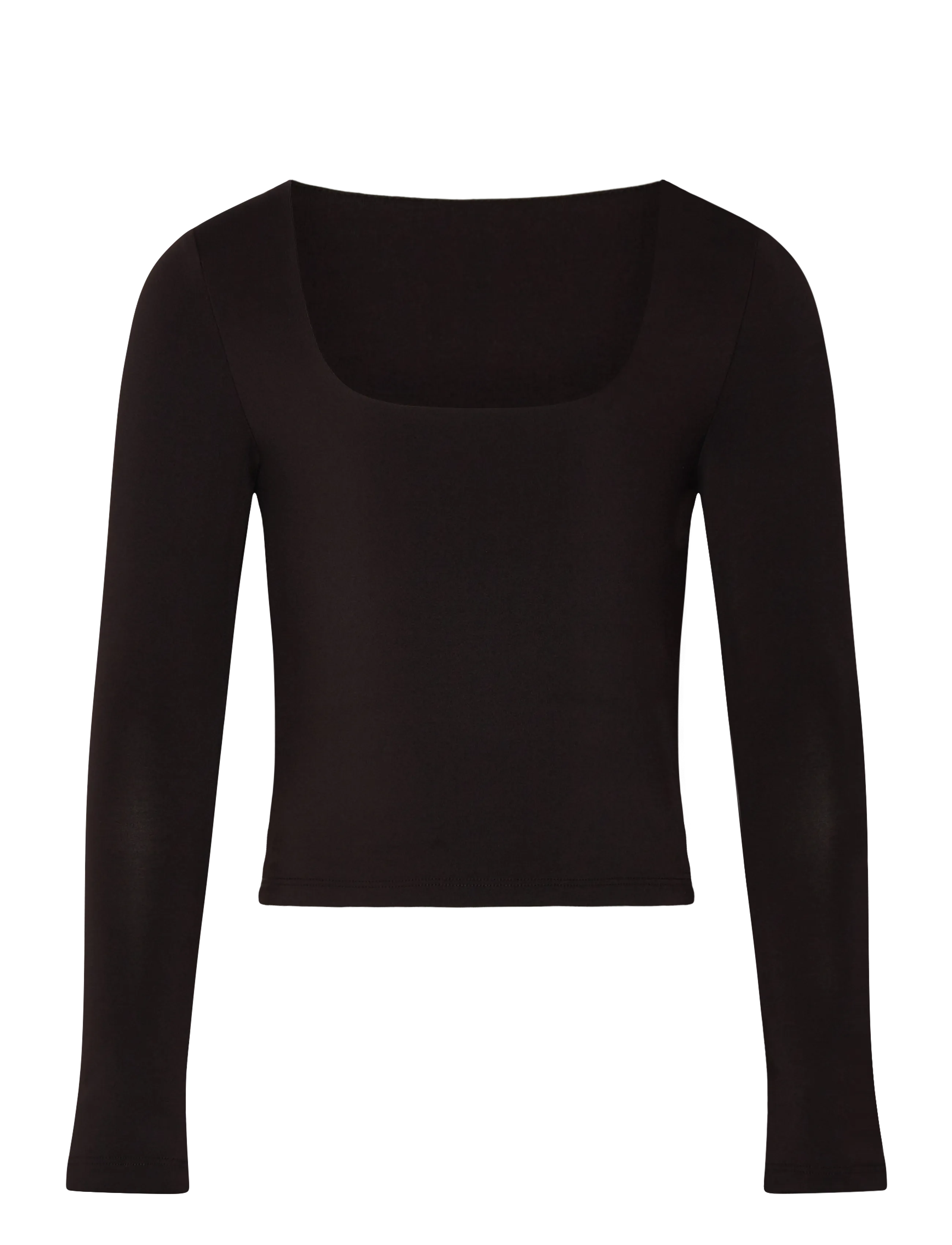 Rosemunde Kids Rkbillie Reversible Ls Short T-Shir, 164, Brown, T-Shirts > Langærmede T-shirts, Børn