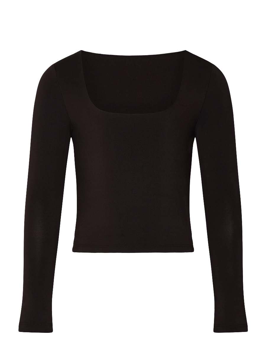 Rosemunde Kids - RKBillie Reversible LS Short T-shir - långärmade t-shirts - ganache - 0