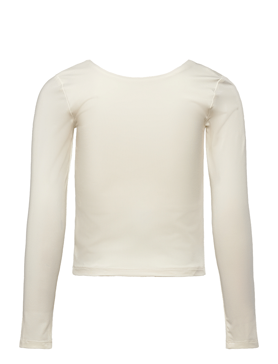 Rosemunde Kids - RKBillie Reversible LS Short T-shir - långärmade t-shirts - ivory - 2