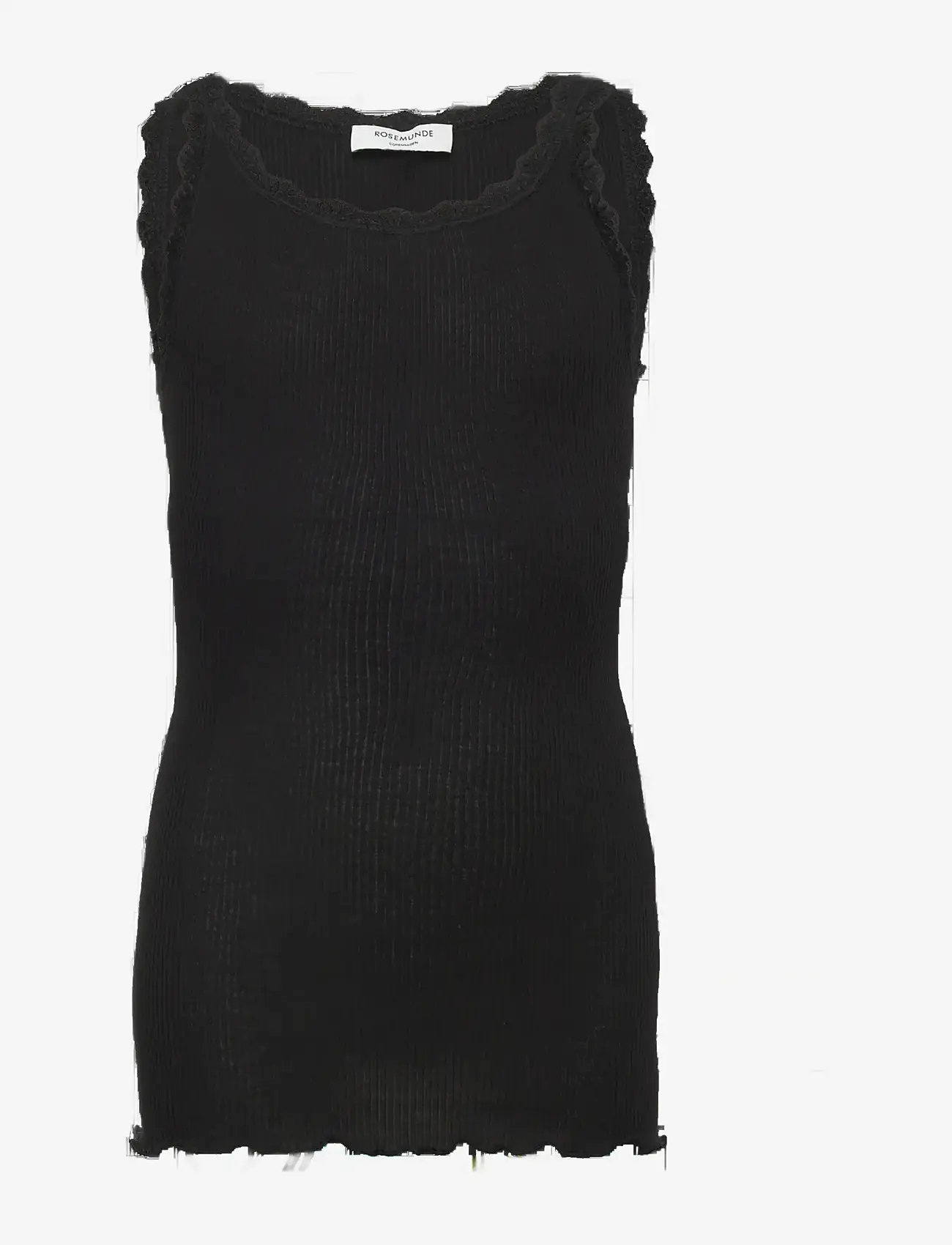 Rosemunde Kids - RKBalta Modal SL Lace Top - tanktops - black - 1