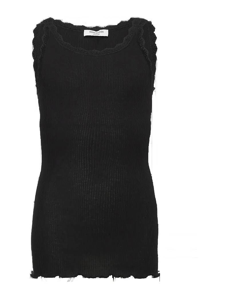 Rosemunde Kids - RKBalta Modal SL Lace Top - tanktops - black - 1