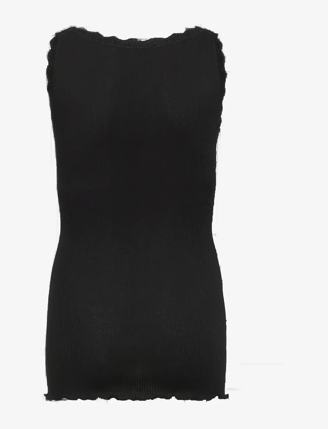 Rosemunde Kids - RKBalta Modal SL Lace Top - tanktops - black - 2
