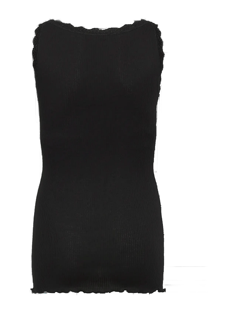 Rosemunde Kids - RKBalta Modal SL Lace Top - tanktops - black - 2