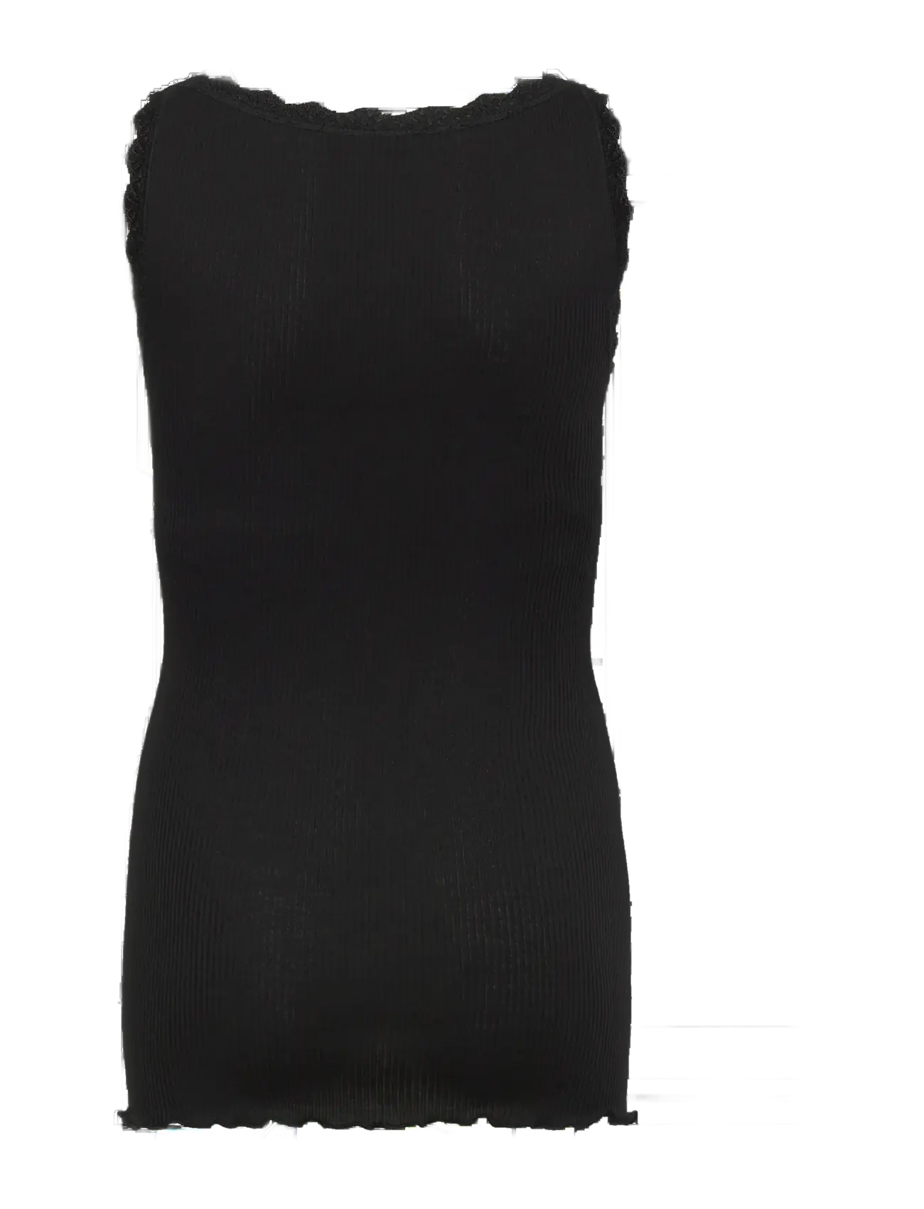 Rosemunde Kids - RKBalta Modal SL Lace Top - tanktops - black - 2