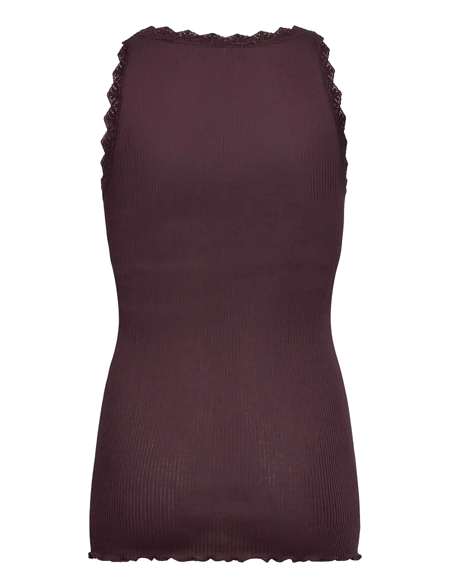 Rosemunde Kids - RKBalta Modal SL Lace Top - tanktops - ganache - 2