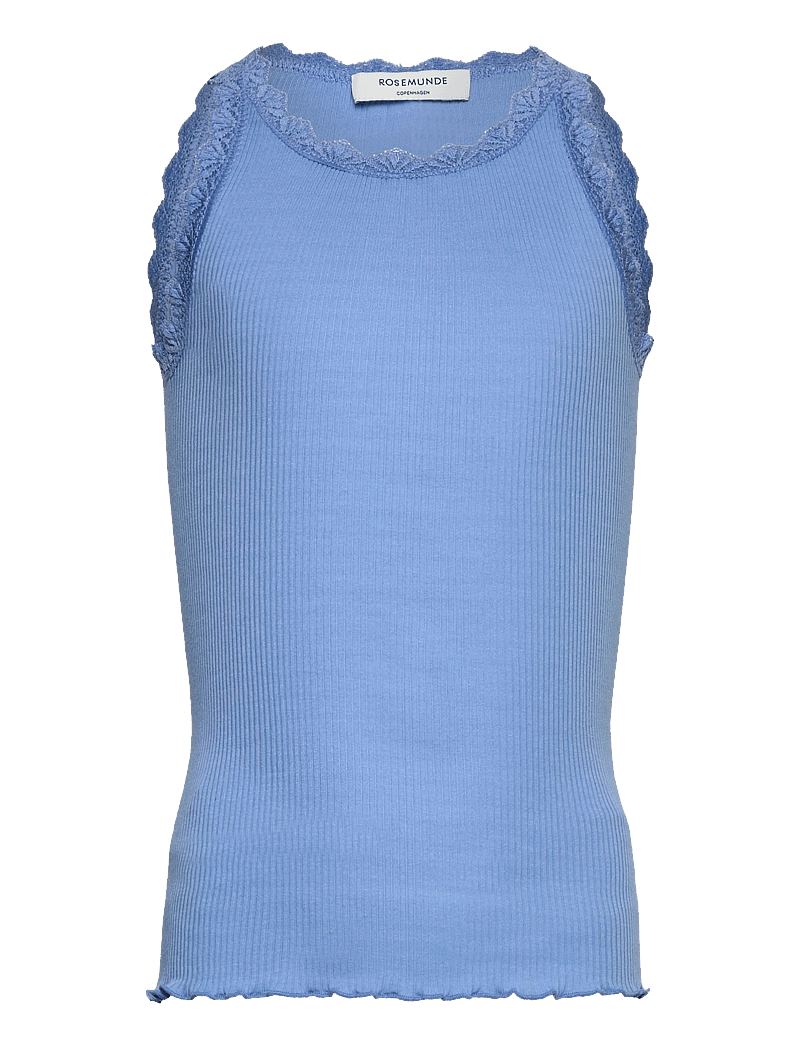 Rosemunde Kids - RKBalta Modal SL Lace Top - Ærmeløs undertrøje - little boy blue - 0