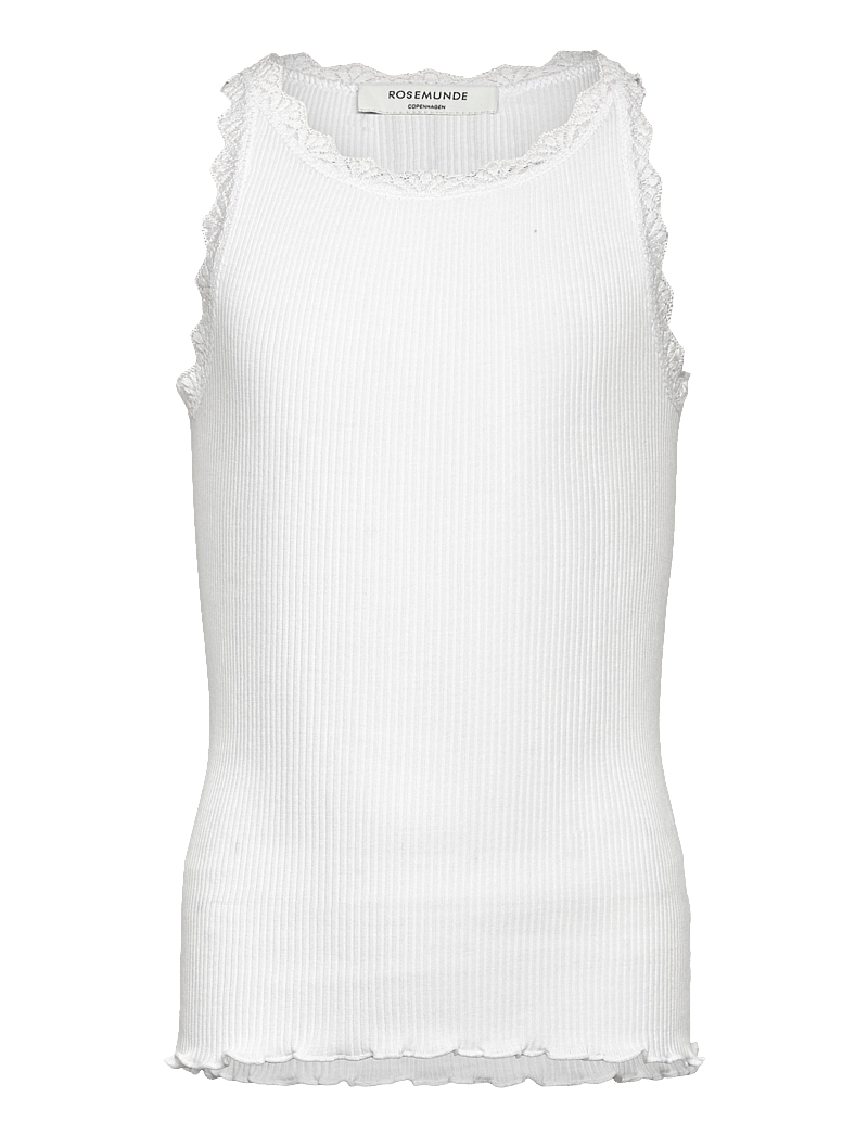 Rosemunde Kids - RKBalta Modal SL Lace Top - Ærmeløs undertrøje - new white - 1