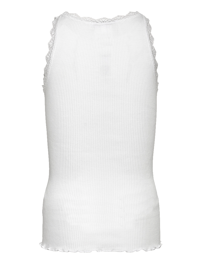 Rosemunde Kids - RKBalta Modal SL Lace Top - Ærmeløs undertrøje - new white - 2