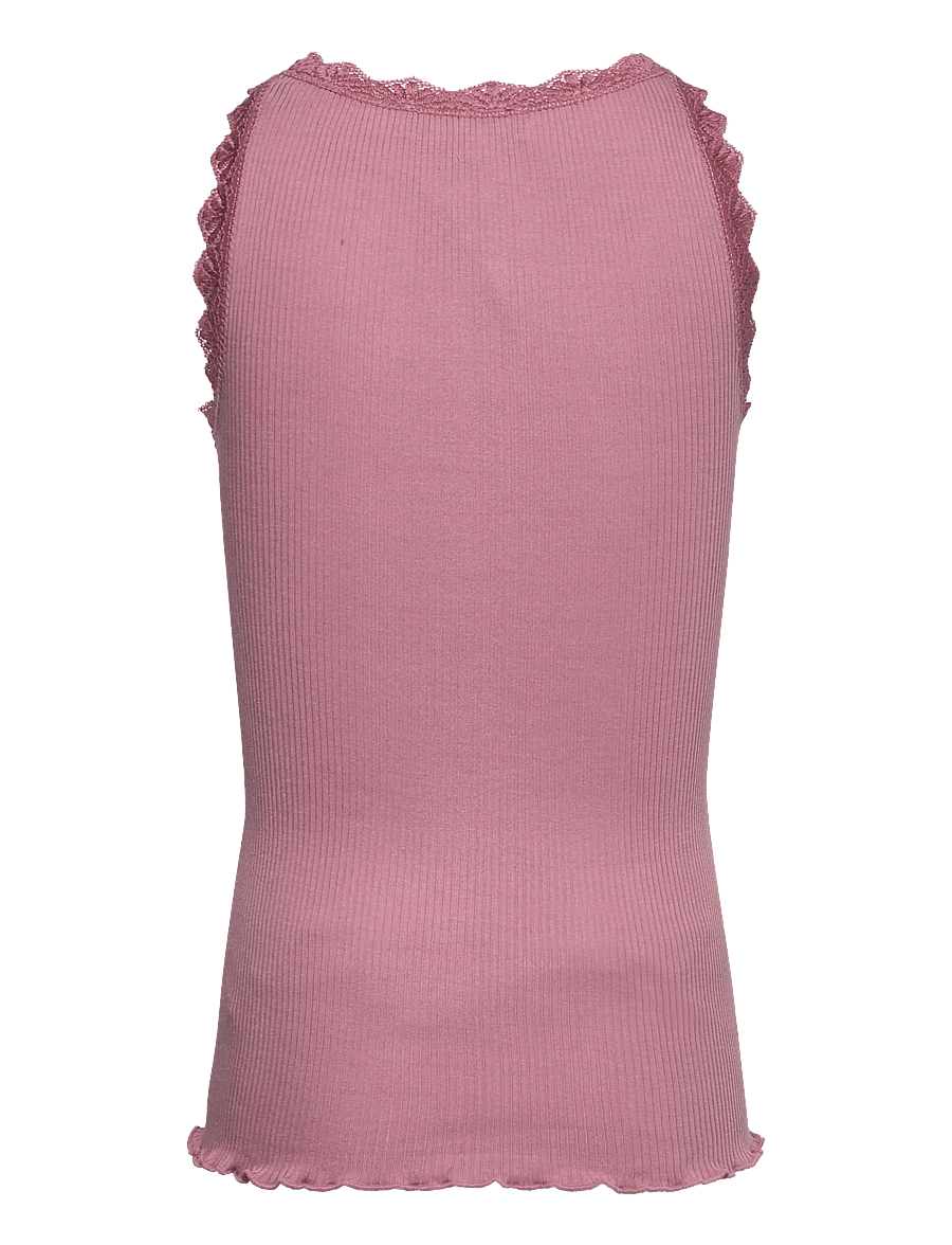 Rosemunde Kids - RKBalta Modal SL Lace Top - tanktops - nostalgia rose - 1