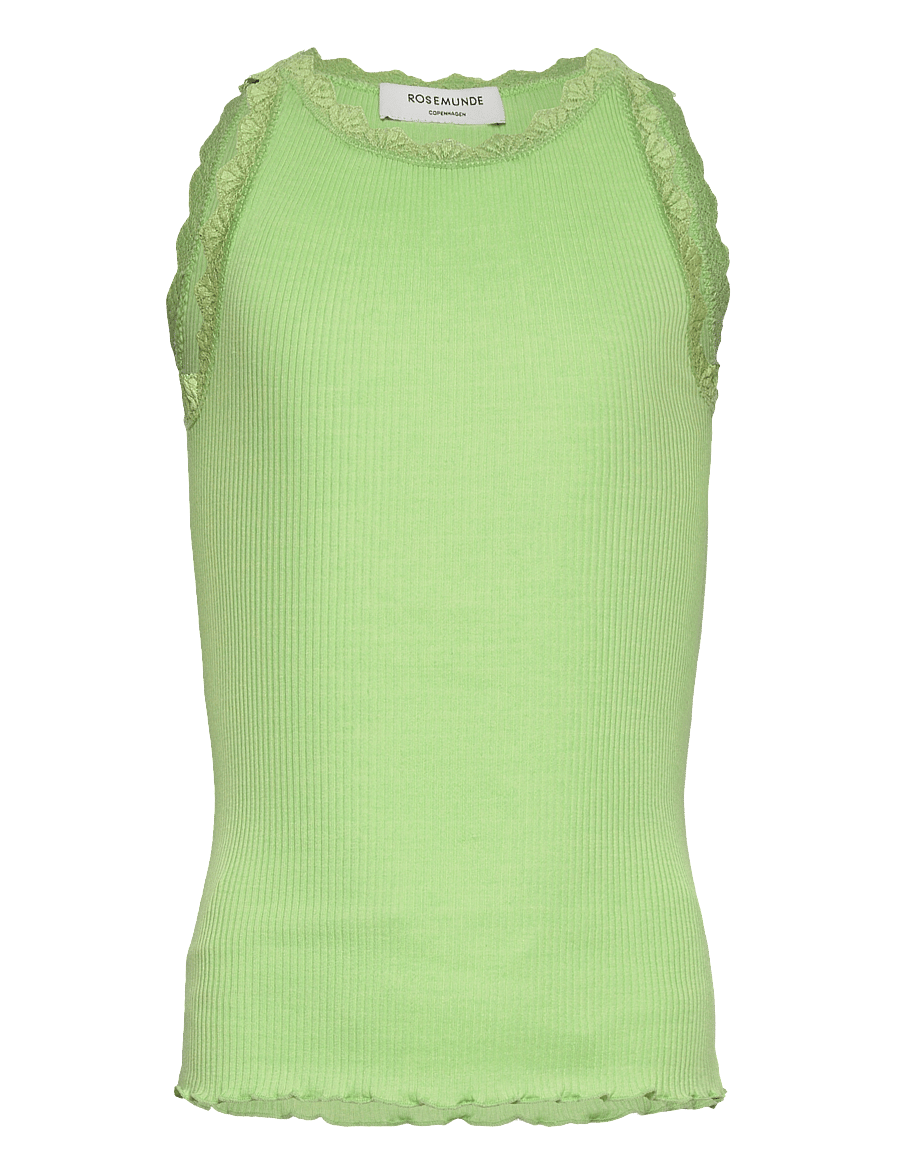 Rosemunde Kids - RKBalta Modal SL Lace Top - tanktops - pistachio green - 1