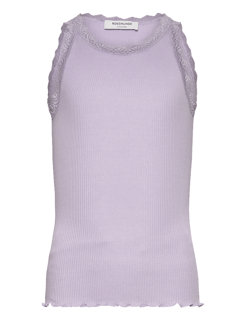 Rosemunde Kids - RKBalta Modal SL Lace Top - Ærmeløs undertrøje - purple heather - 1