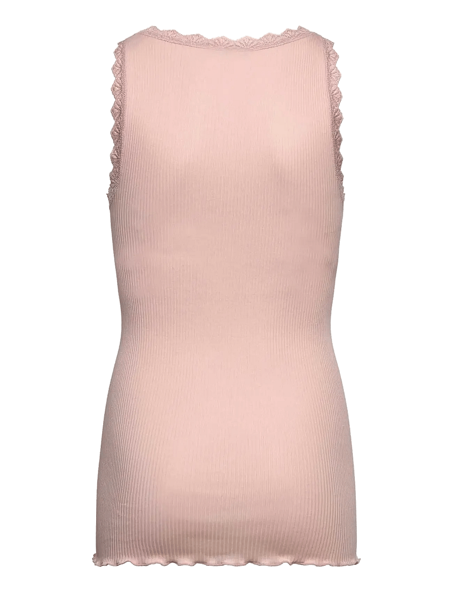 Rosemunde Kids - RKBalta Modal SL Lace Top - tank tops - rose smoke - 1