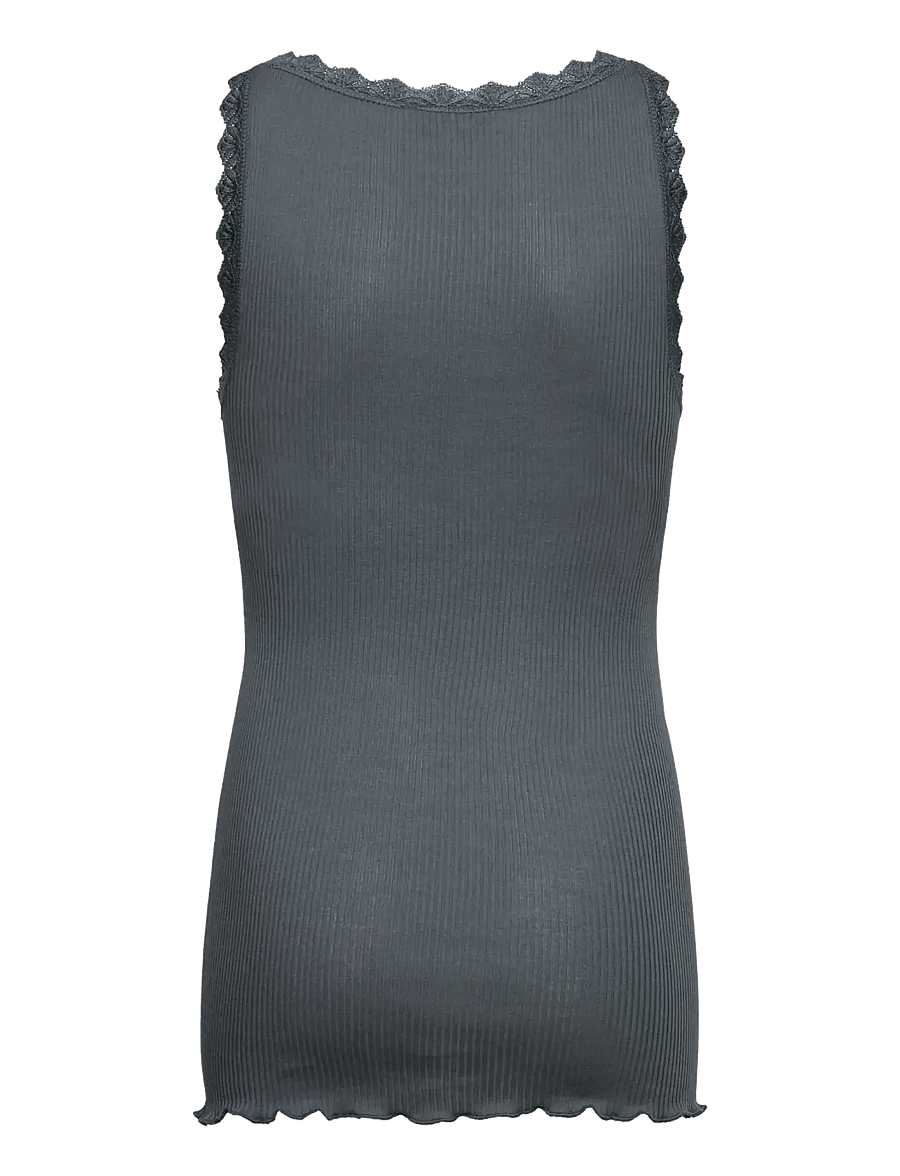 Rosemunde Kids - RKBalta Modal SL Lace Top - tank top - stormy weather - 1