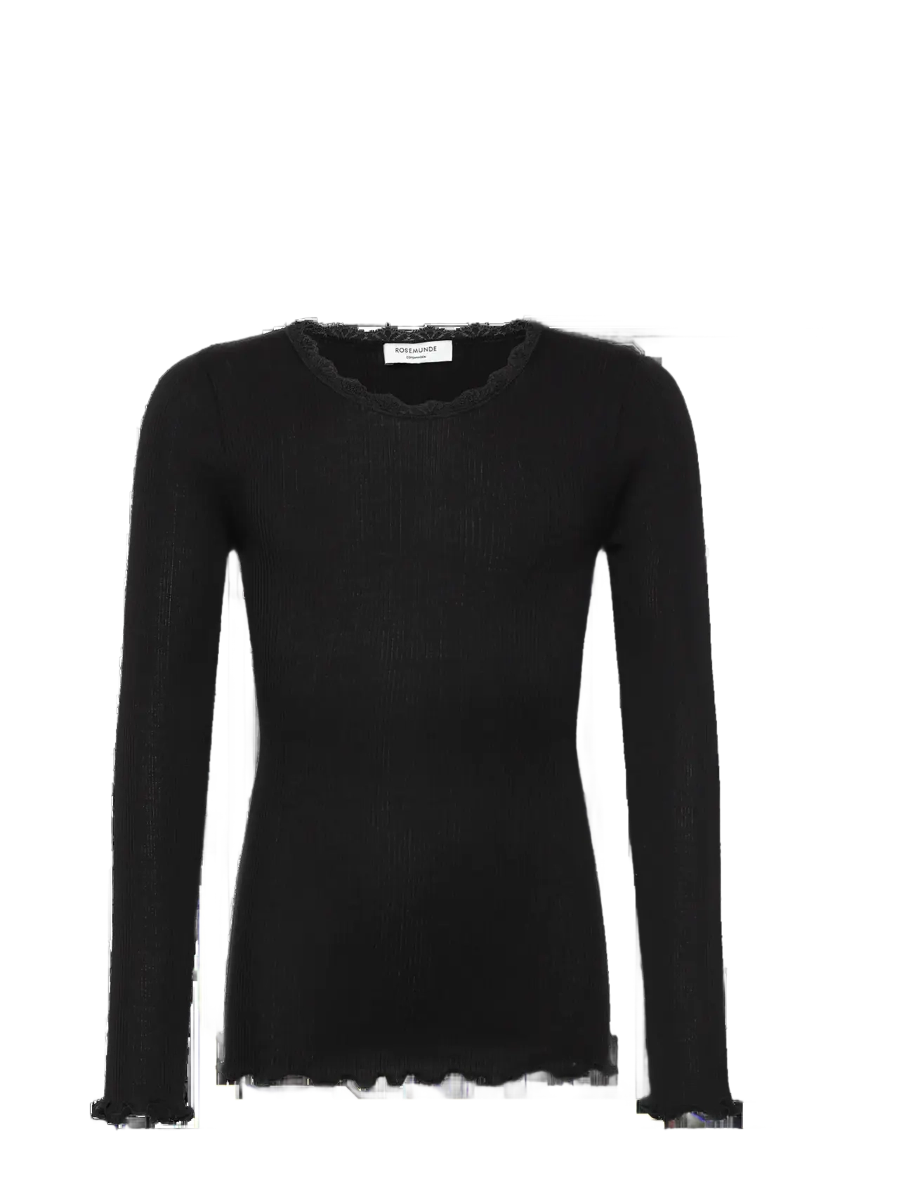 Rosemunde Kids RKBalta Modal LS Lace T-shirt - Rosemunde Kids - BLACK / black