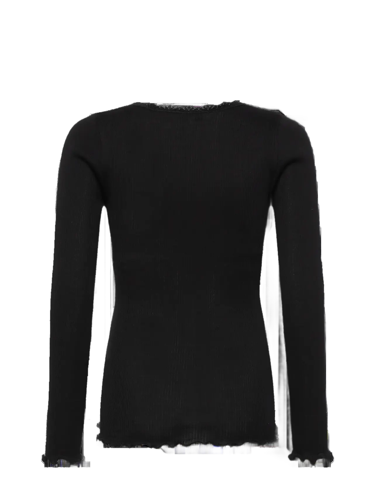Rosemunde Kids - RKBalta Modal LS Lace T-shirt - langærmede t-shirts - black - 2