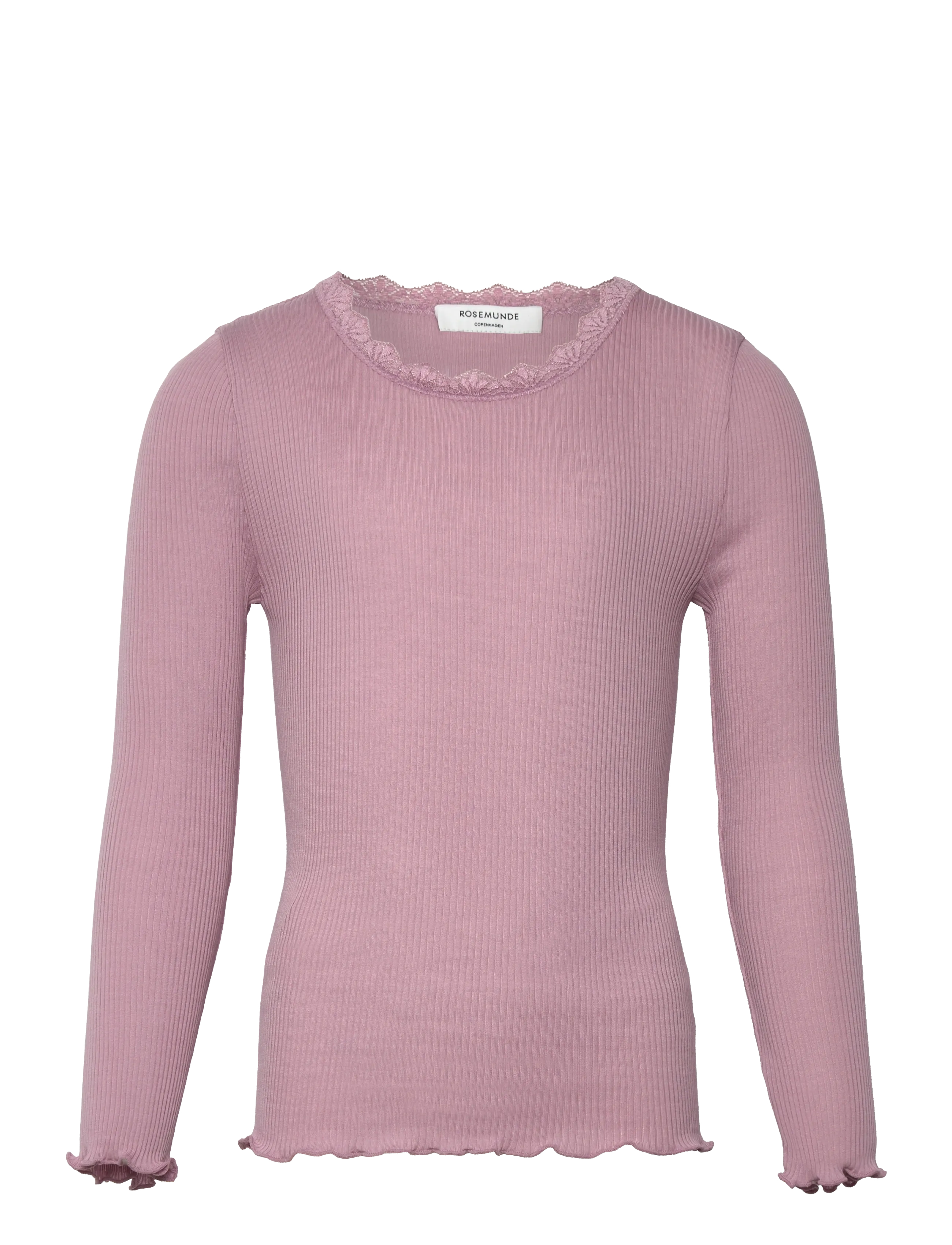 Rosemunde Kids RKBalta Modal LS Lace T-shirt - Rosemunde Kids - DAWN PINK / pink/rose