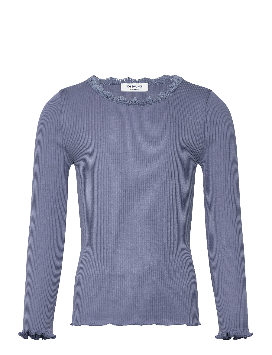 Rosemunde Kids - RKBalta Modal LS Lace T-shirt - langärmelig - infinity - 0