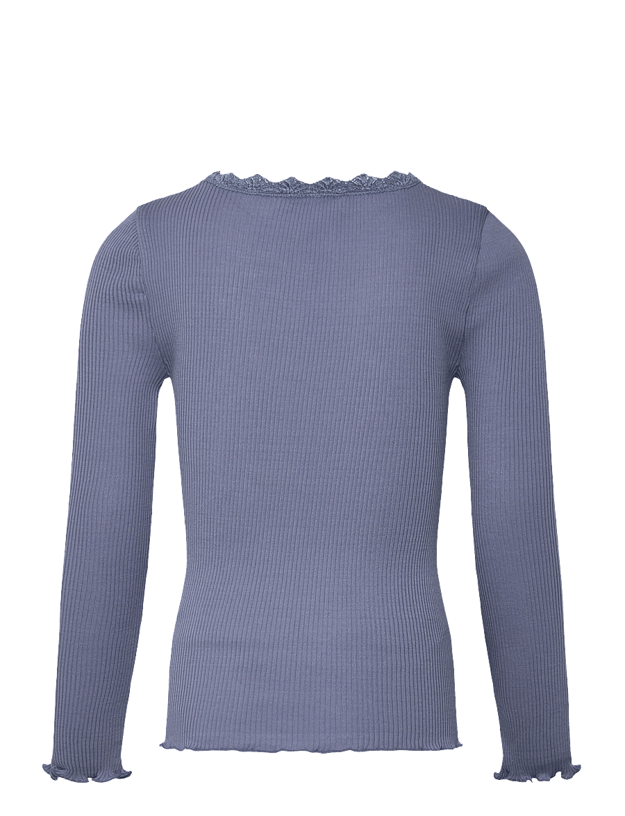 Rosemunde Kids - RKBalta Modal LS Lace T-shirt - langärmelig - infinity - 1