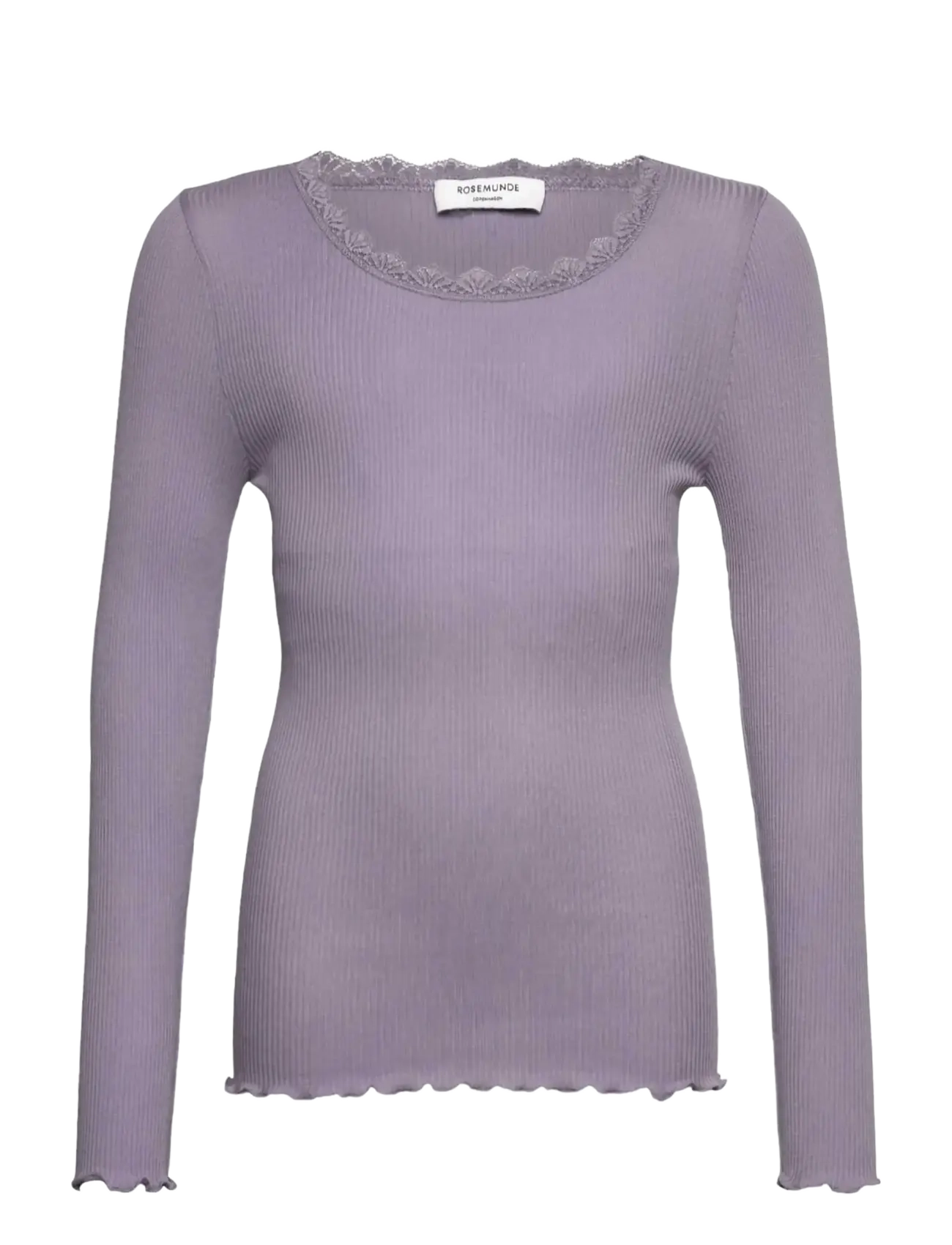 Rosemunde Kids RKBalta Modal LS Lace T-shirt - Overdele - LAVENDER GREY / purple