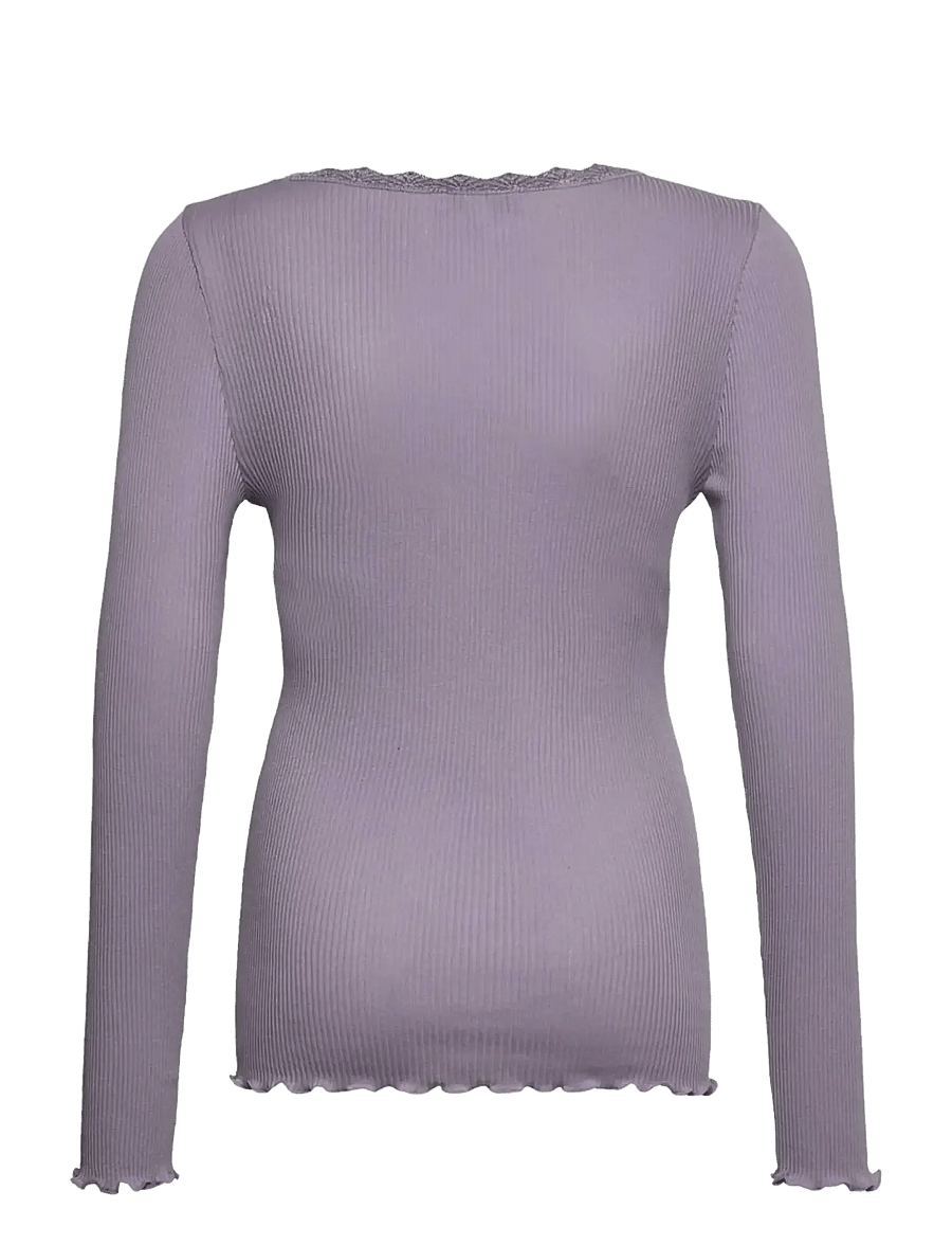 Rosemunde Kids - RKBalta Modal LS Lace T-shirt - langärmelig - lavender grey - 2