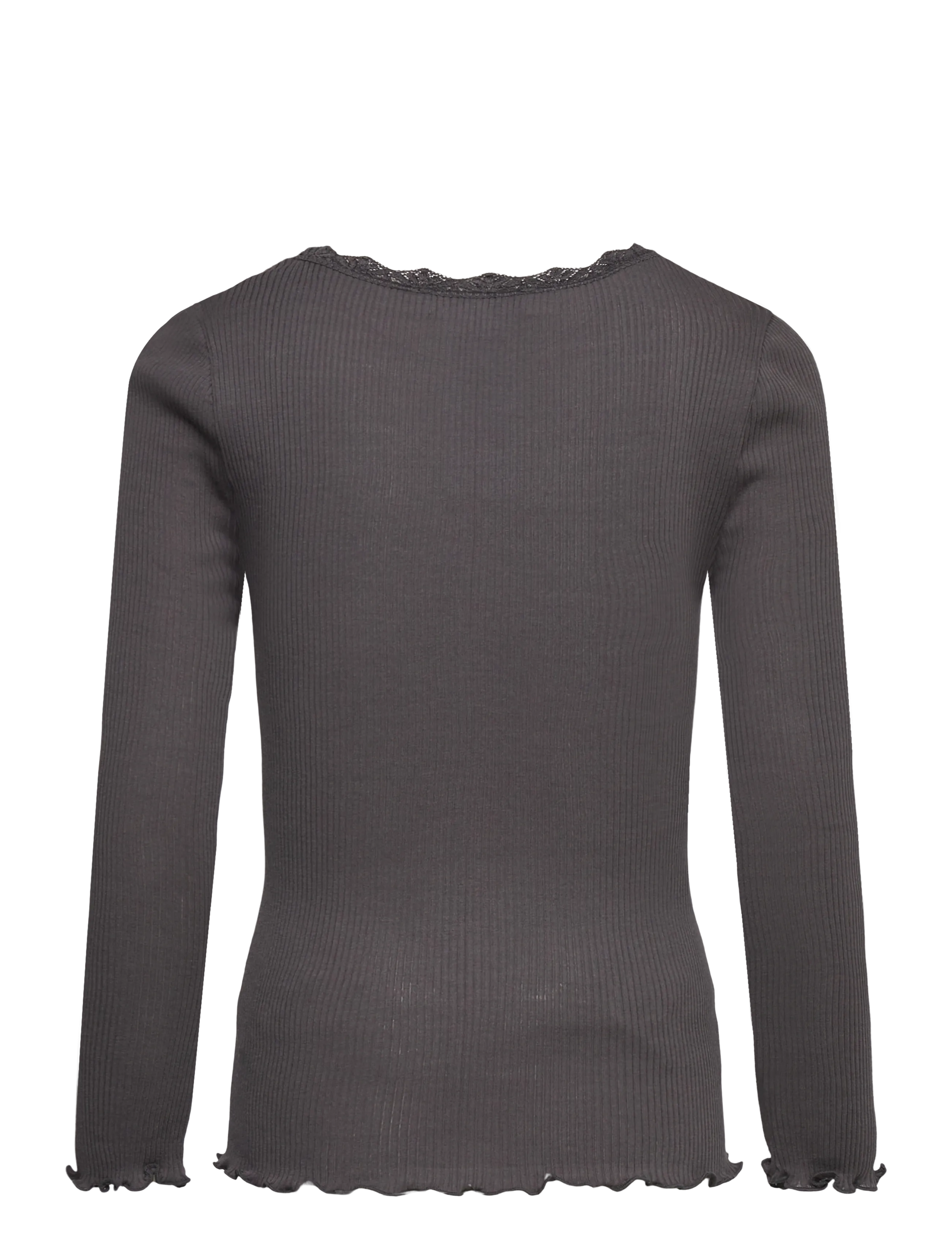 Rosemunde Kids - RKBalta Modal LS Lace T-shirt - t-shirts à manches longues - magnet - 1