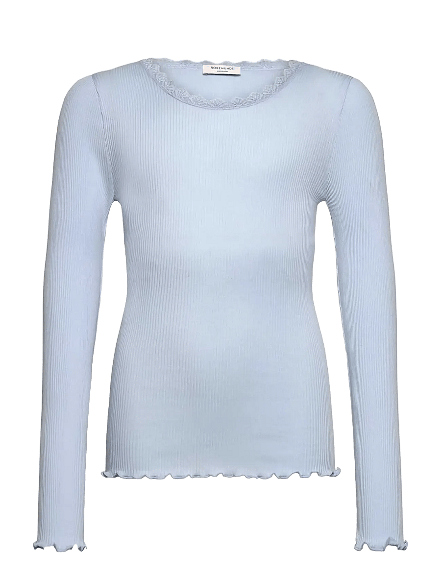 Rosemunde Kids - RKBalta Modal LS Lace T-shirt - langärmelig - nantucket blue - 0
