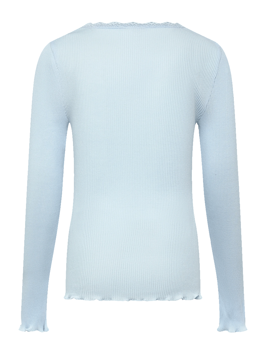 Rosemunde Kids - RKBalta Modal LS Lace T-shirt - langärmelig - nantucket blue - 1