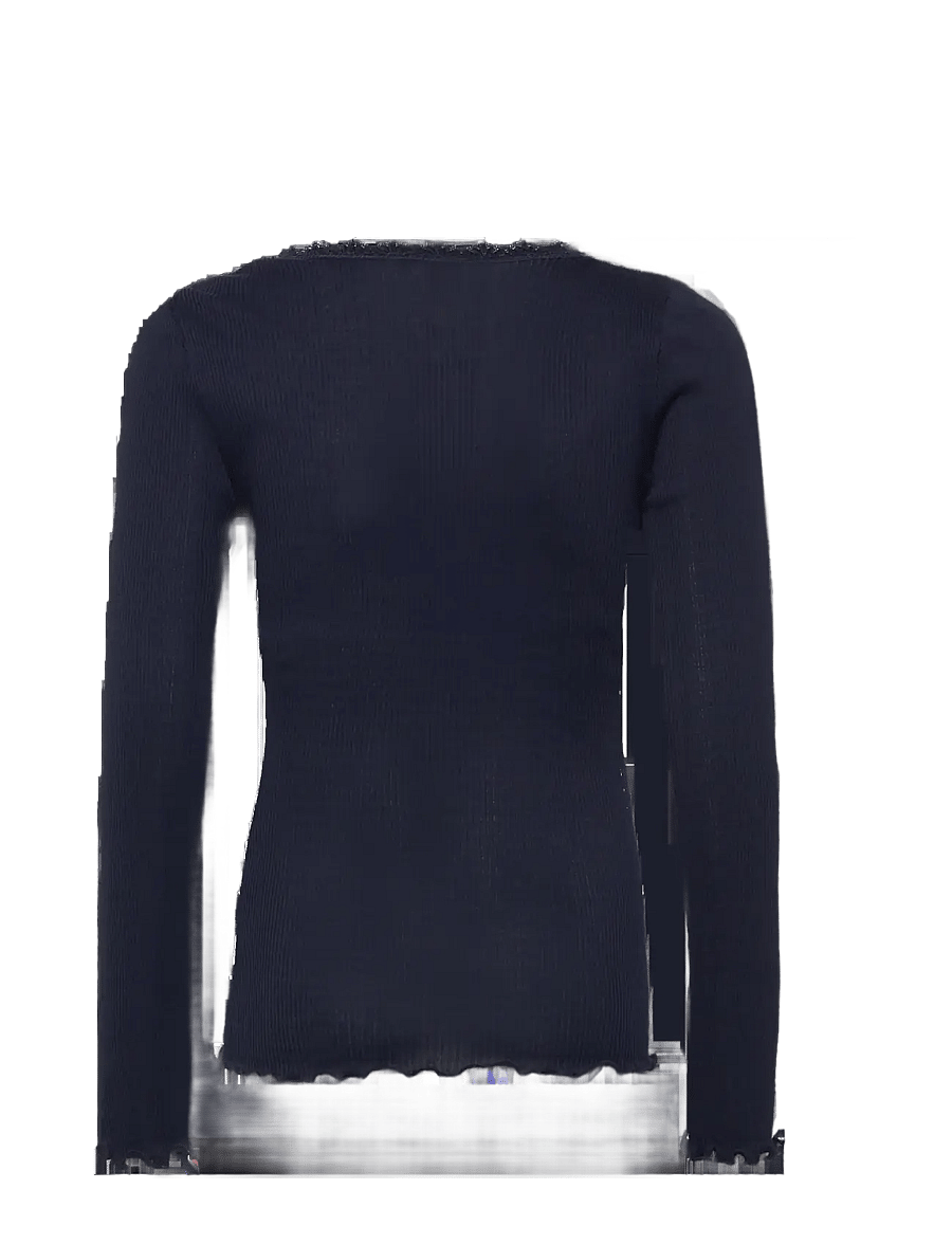 Rosemunde Kids - RKBalta Modal LS Lace T-shirt - t-shirts à manches longues - navy - 2