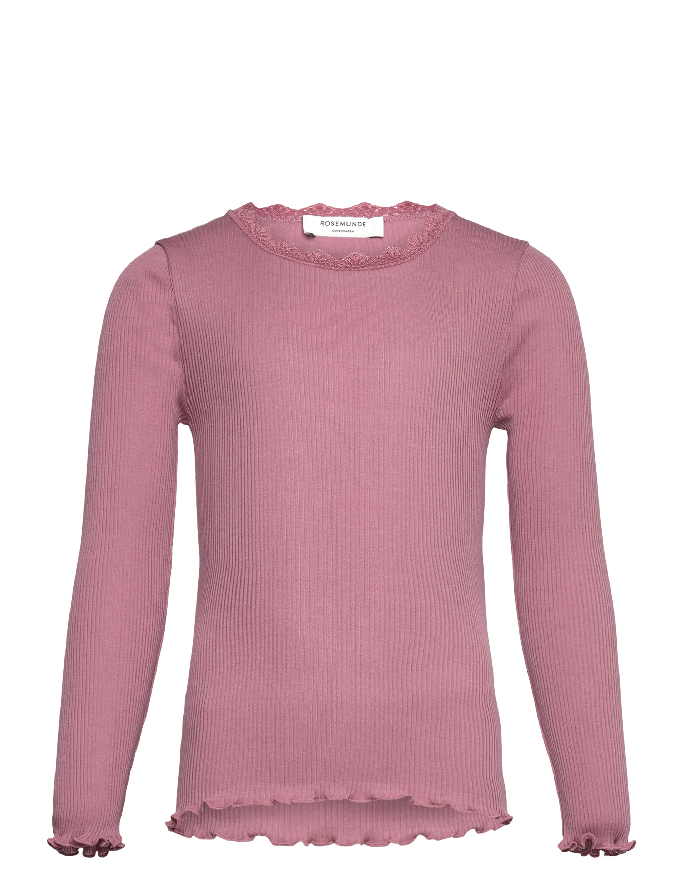 Rosemunde Kids RKBalta Modal LS Lace T-shirt - Overdele - NOSTALGIA ROSE / pink/rose