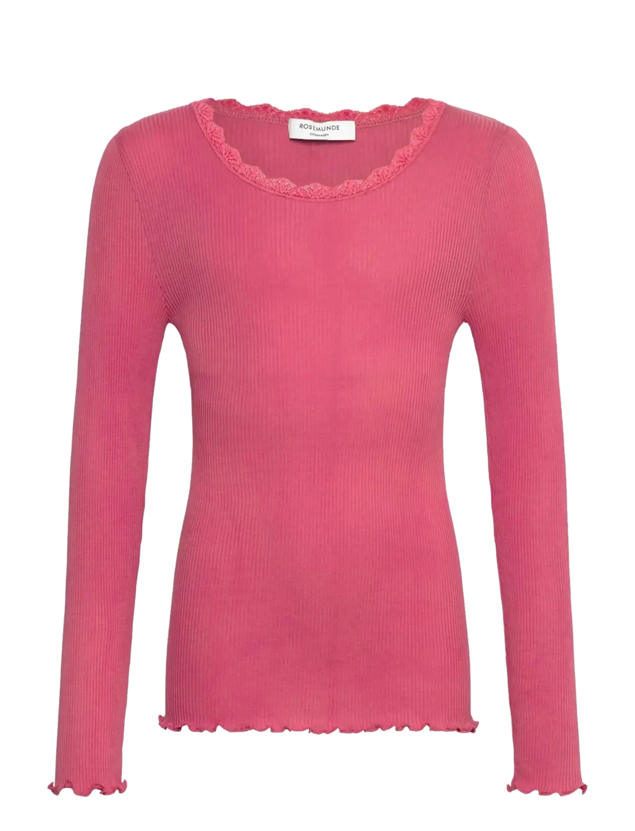 Rosemunde Kids RKBalta LS Regular Lace T-shirt - Pitkähihaiset t-paidat - RAPTURE ROSE / pink/rose