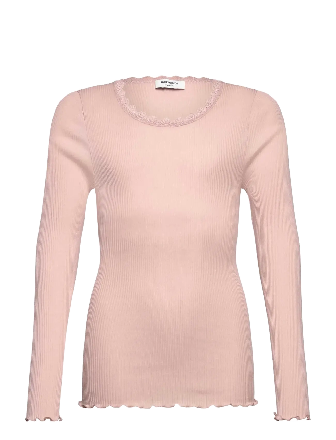 Rosemunde Kids RKBalta Modal LS Lace T-shirt - Toppe og t-shirts - ROSE SMOKE / pink/rose