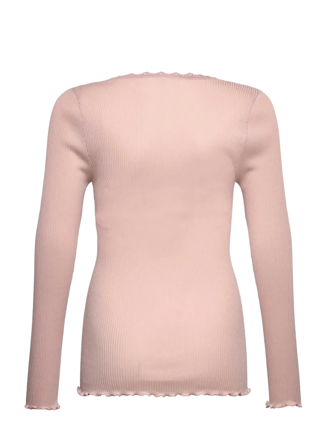 Rosemunde Kids - RKBalta Modal LS Lace T-shirt - marškinėliai ilgomis rankovėmis - rose smoke - 1