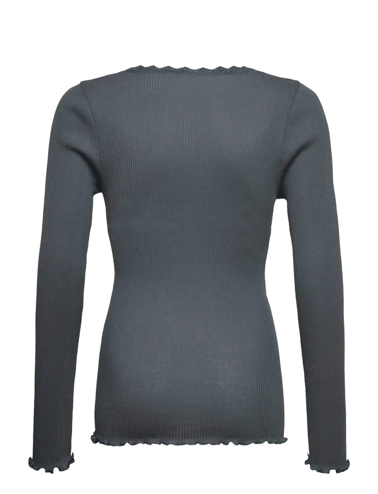 Rosemunde Kids - RKBalta Modal LS Lace T-shirt - langärmelig - stormy weather - 1