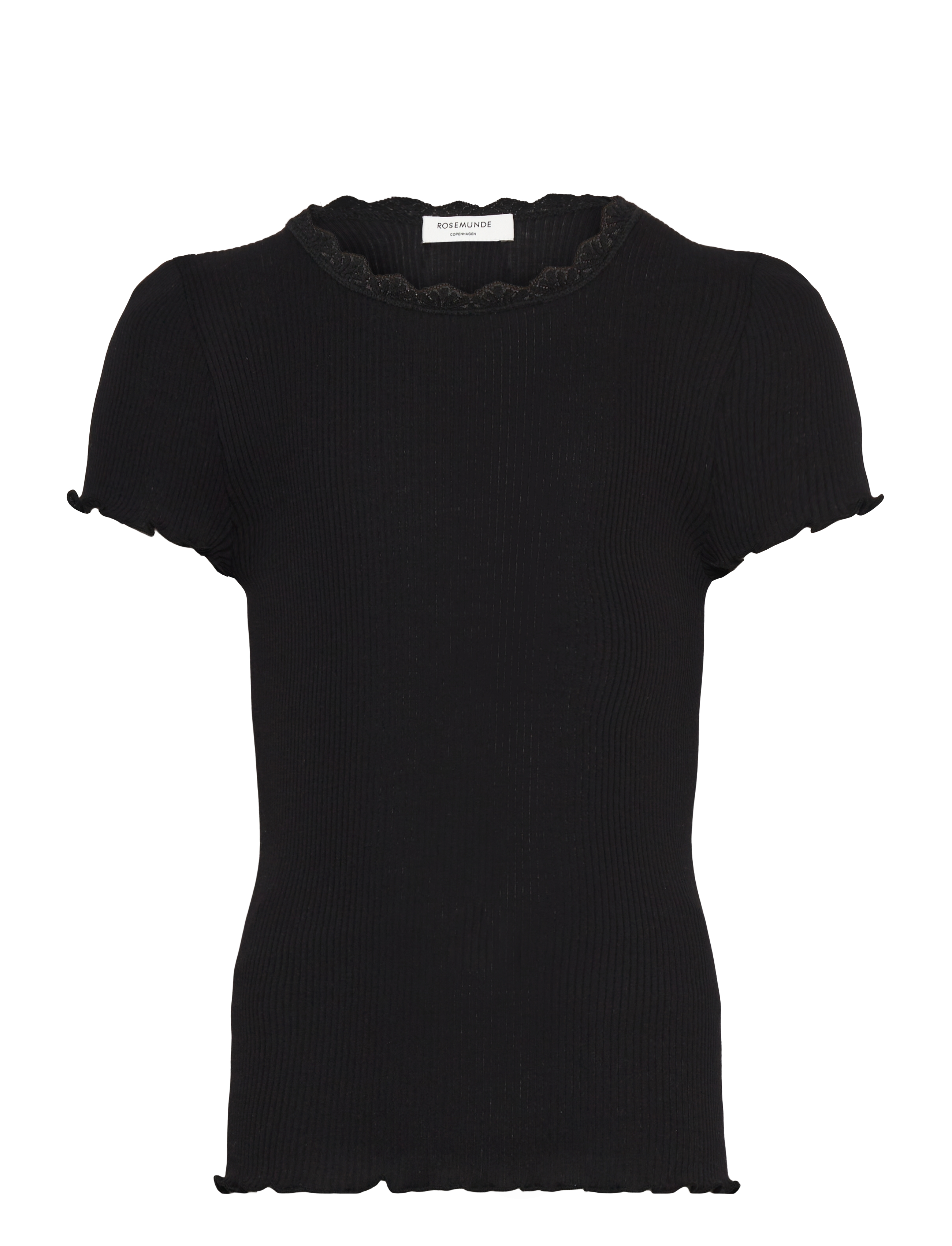 ROSEMUNDE Kinder Rkbalta Modal Ss Strickjacke T-Shirt Schwarz - 140 - Kinder