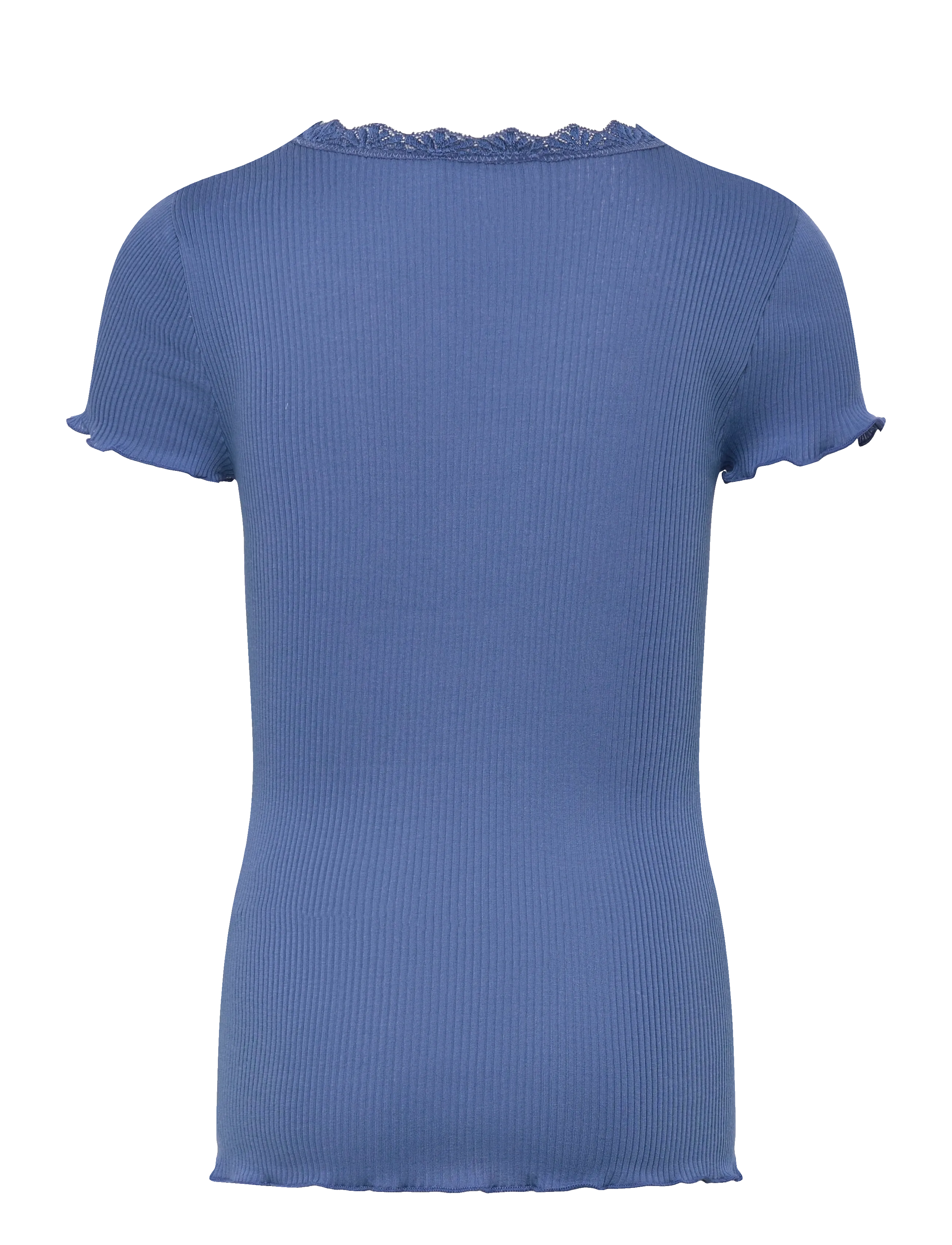 Rosemunde Kids - RKBalta Modal SS Lace T-shirt - kortærmede t-shirts - dutch blue - 1