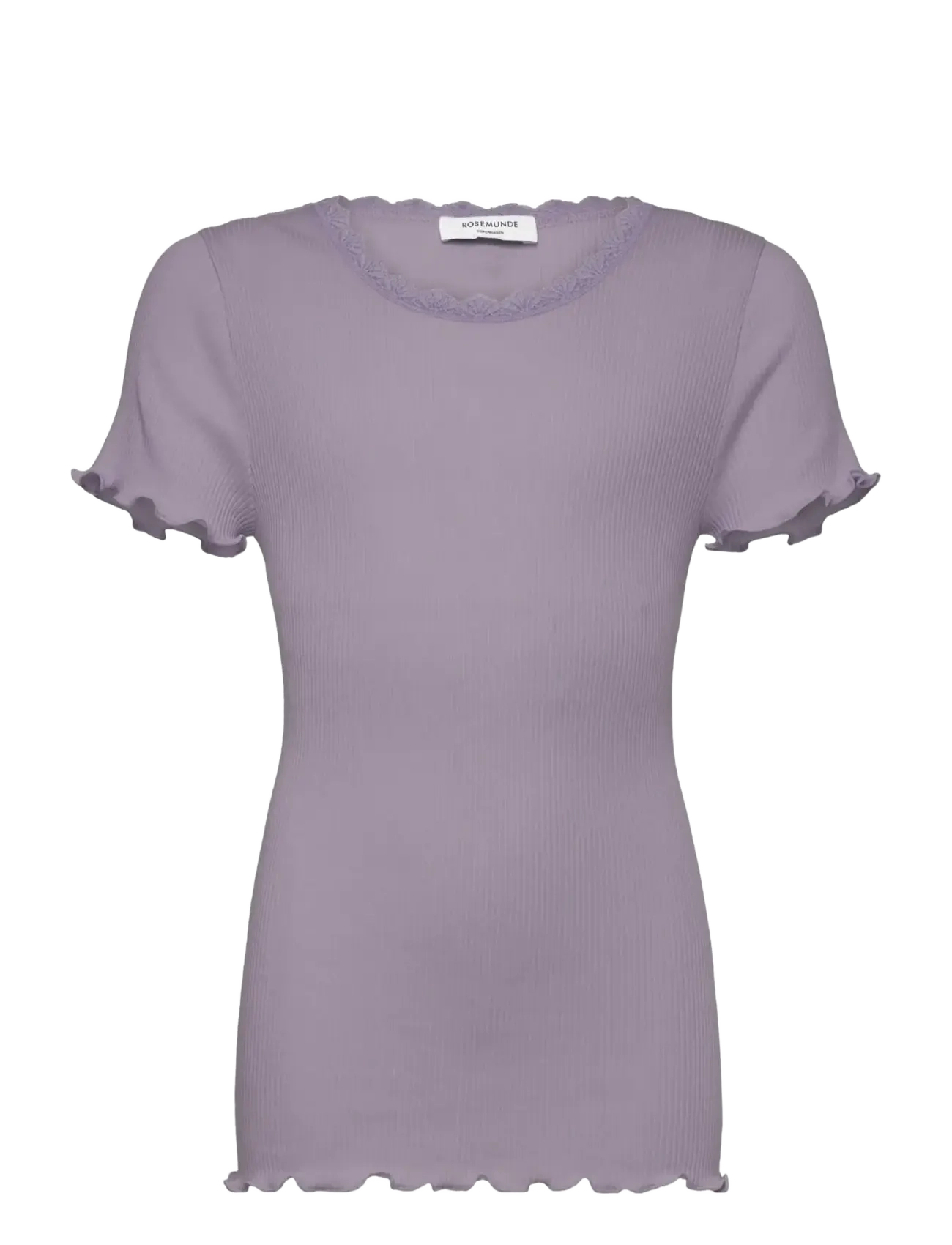 Rosemunde Kids RKBalta Modal SS Lace T-shirt - Overdele - LAVENDER GREY / purple