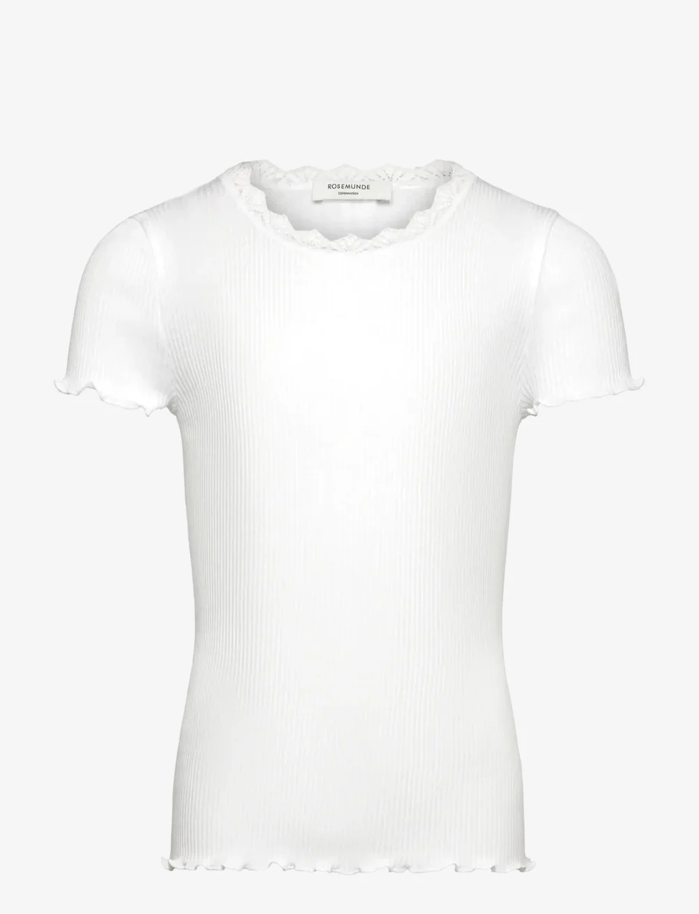 Rosemunde Kids - RKBalta Modal SS Lace T-shirt - t-krekli ar īsām piedurknēm - new white - 0