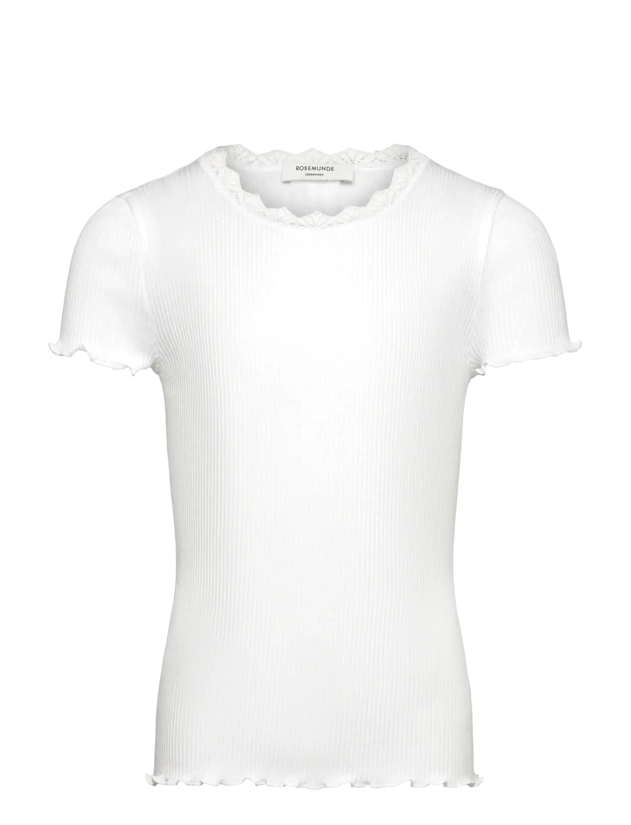Rosemunde Kids RKBalta Modal SS Lace T-shirt - Rosemunde Kids - NEW WHITE / white