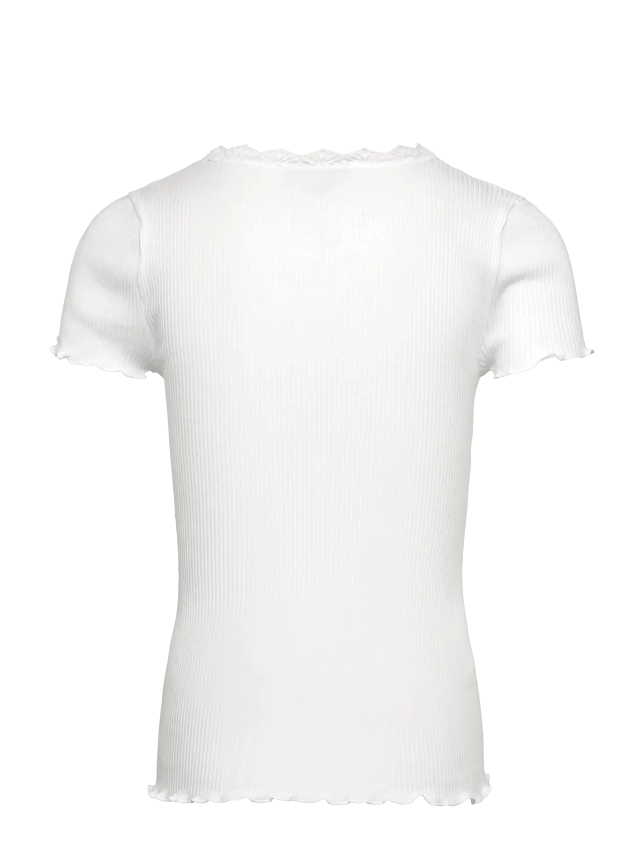 Rosemunde Kids - RKBalta Modal SS Lace T-shirt - kurzärmelige - new white - 1