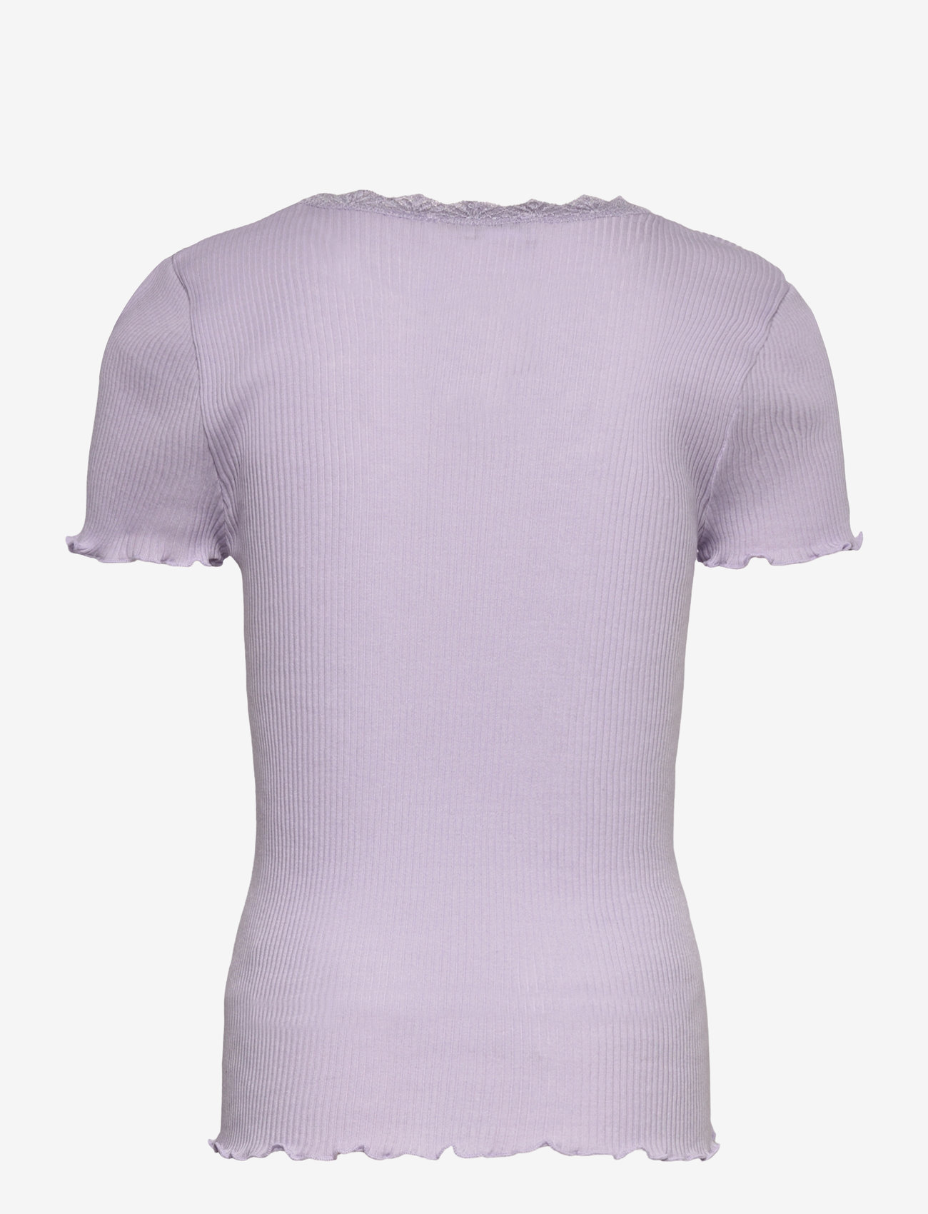 Rosemunde Kids - RKBalta Modal SS Lace T-shirt - kortærmede t-shirts - purple heather - 1
