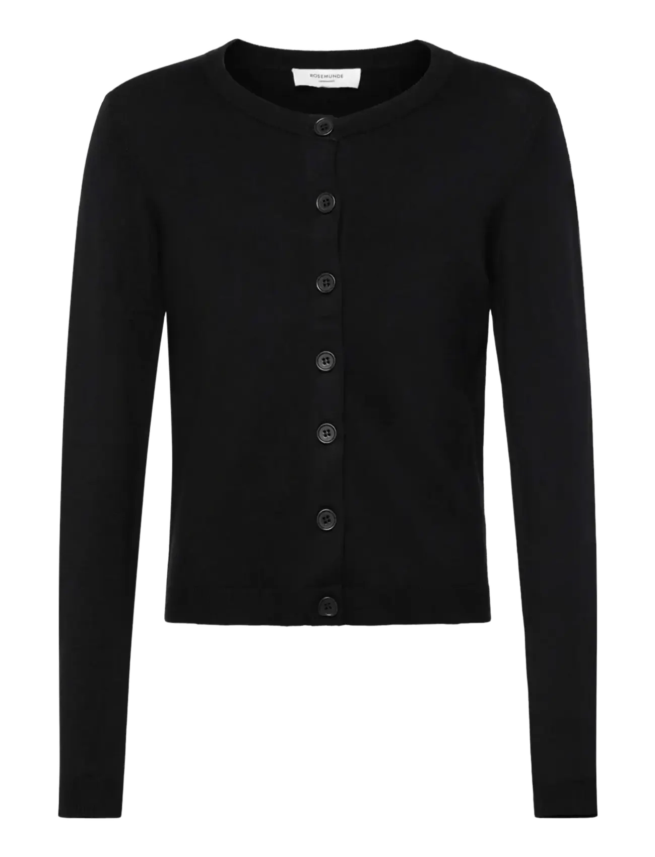 Rosemunde Kids Rkdenise Ls Cardigan, 128, Black, Strik > Cardigans, Børn