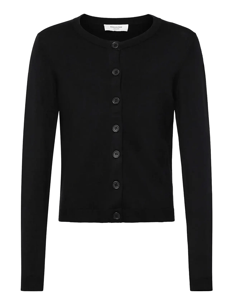 Rosemunde Kids - RKDenise LS Cardigan - cardigans - black - 0