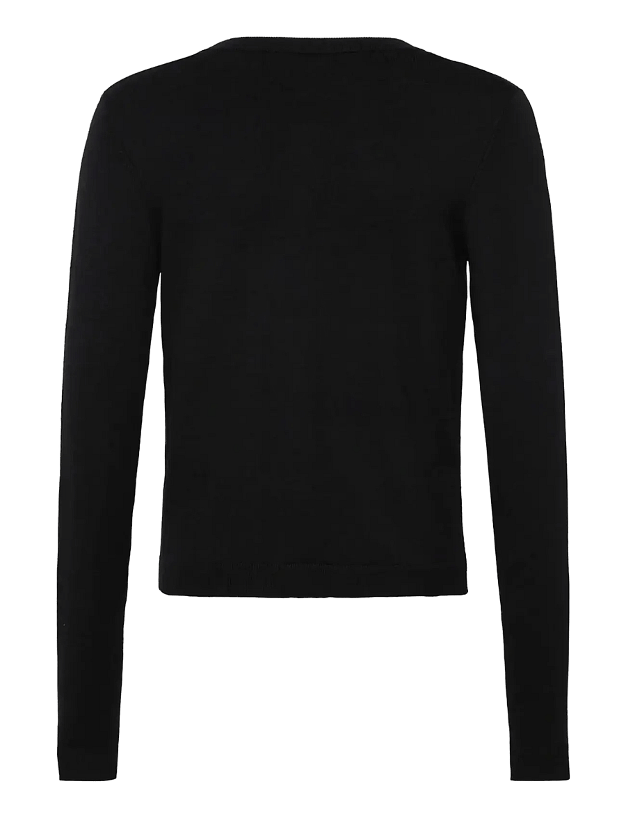 Rosemunde Kids - RKDenise LS Cardigan - cardigans - black - 1
