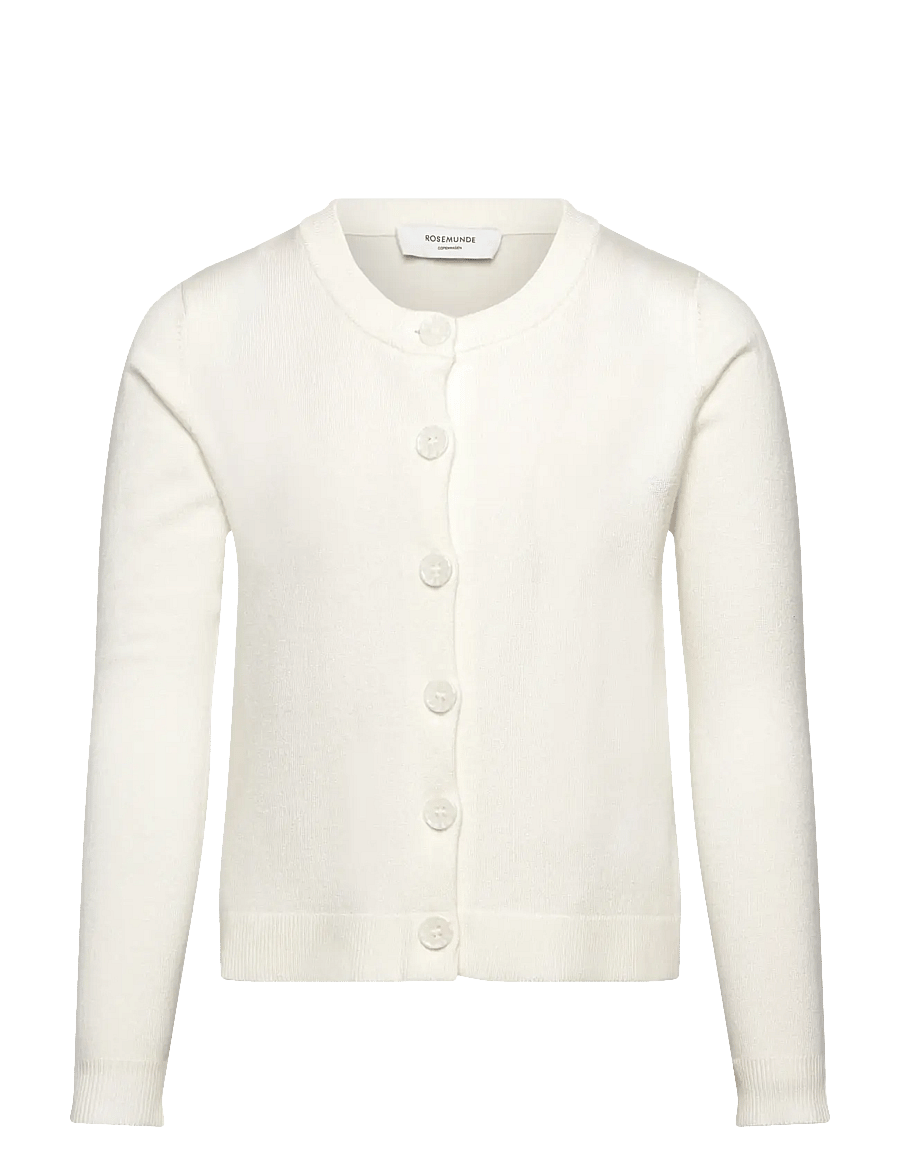 Rosemunde Kids - RKDenise LS Cardigan - cardigans - cloud dancer - 0