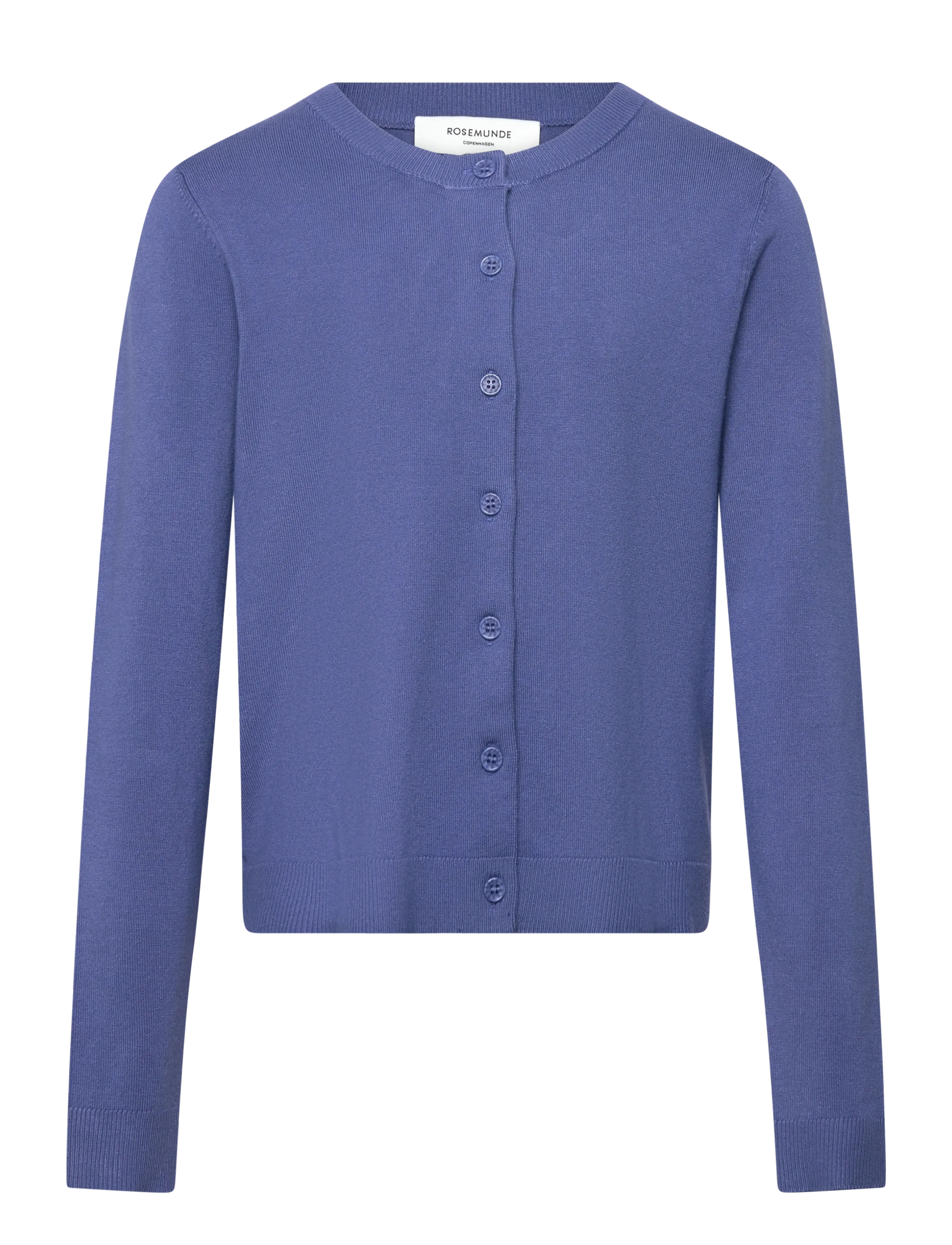Rosemunde Kids Rkdenise Ls Cardigan, 128, Blue, Strik > Cardigans, Børn