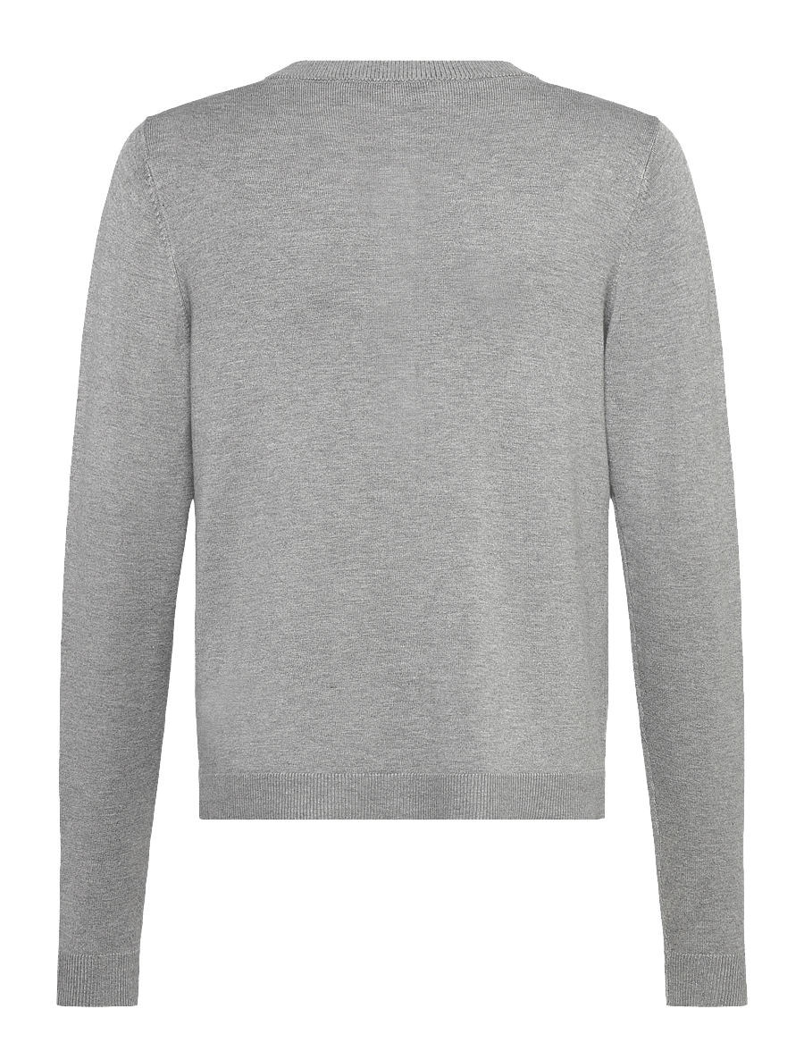 Rosemunde Kids - RKDenise LS Cardigan - gilets - light grey melange - 1