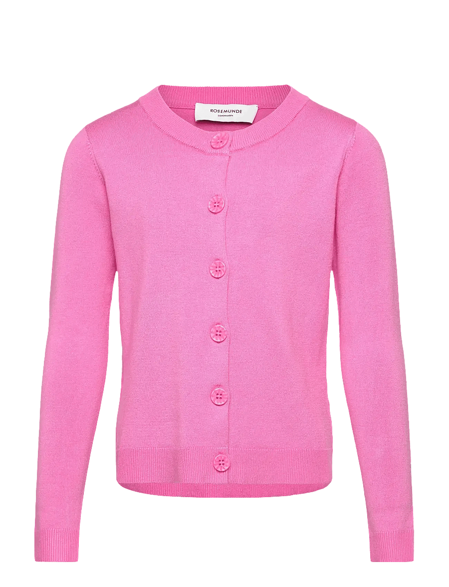 Rosemunde Kids - RKDenise LS Cardigan - cardigans - prism pink - 0