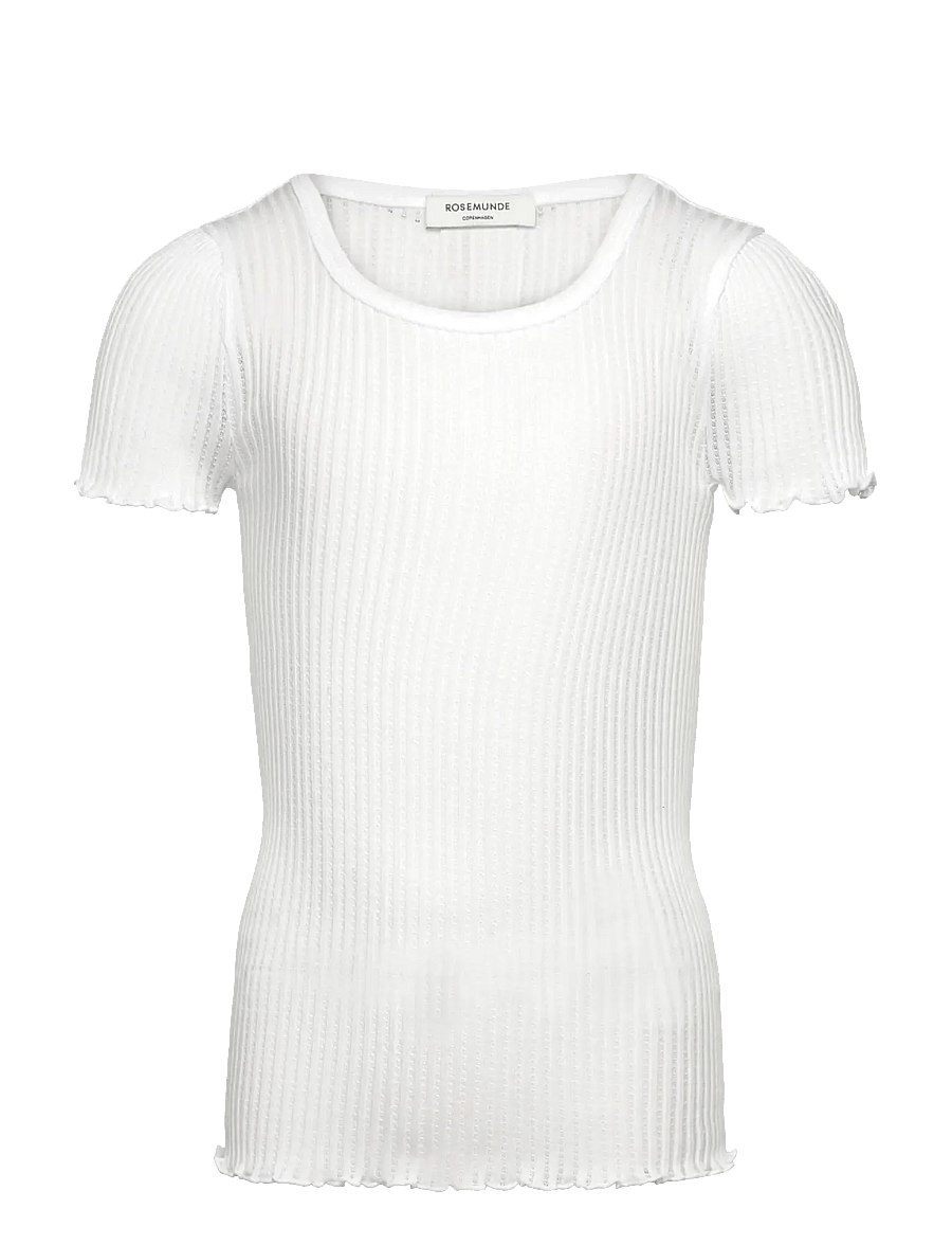Rosemunde Kids - RKBaku SS T-shirt - kurzärmelige - new white - 0