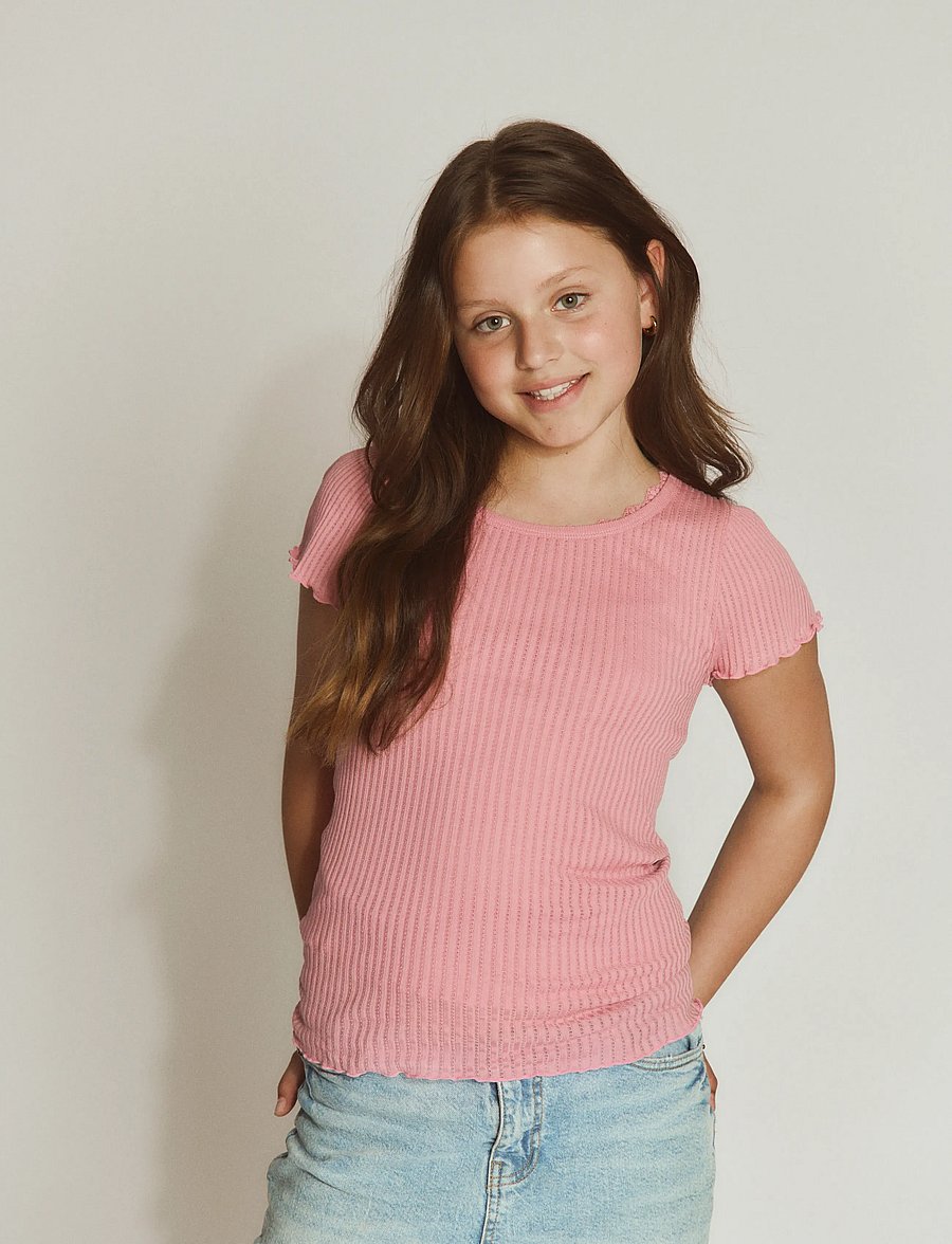 Rosemunde Kids - RKBaku SS T-shirt - kurzärmelige - sea pink - 0