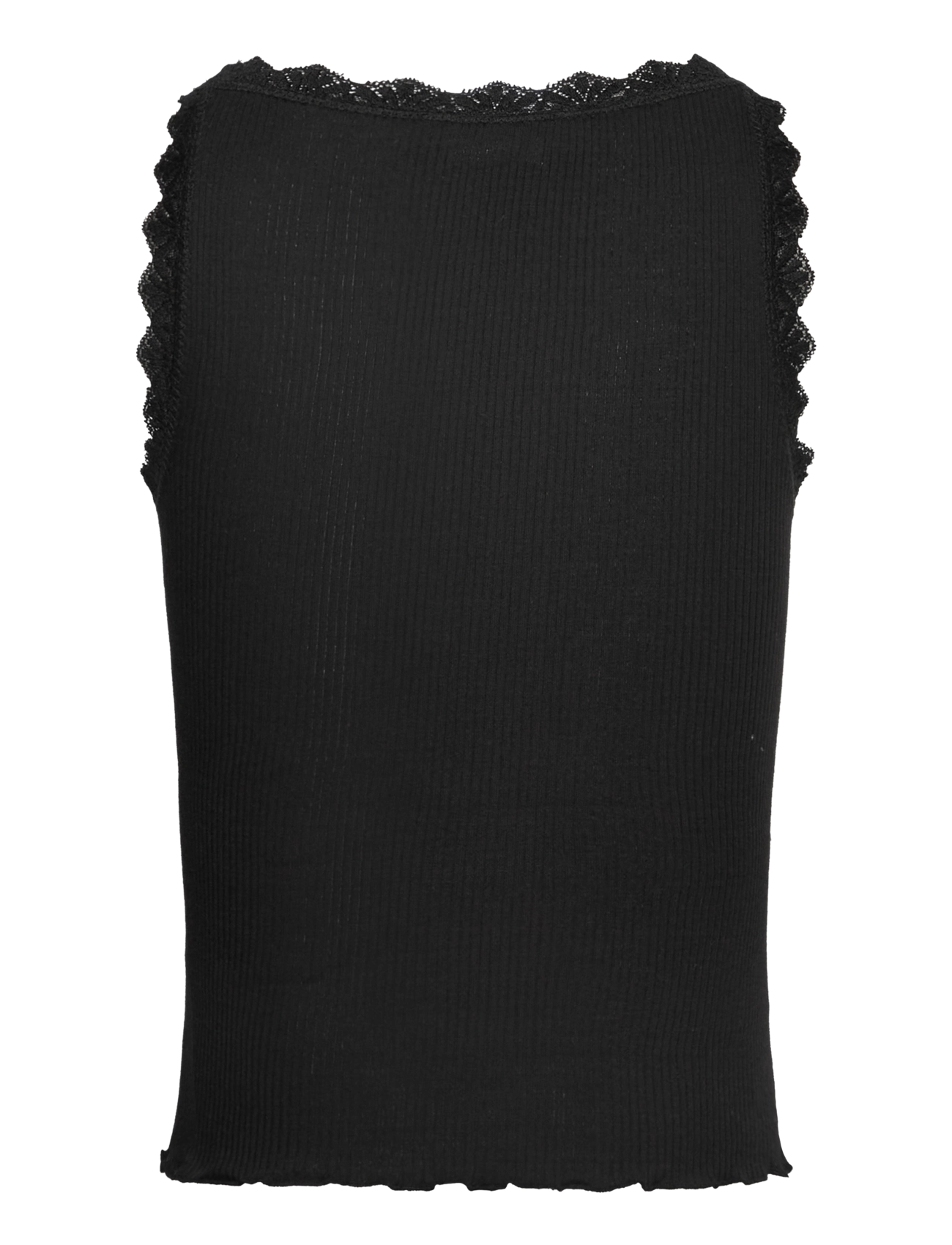 Rosemunde Kids - RKBalta Modal SL Short Lace Top - Ærmeløs undertrøje - black - 1